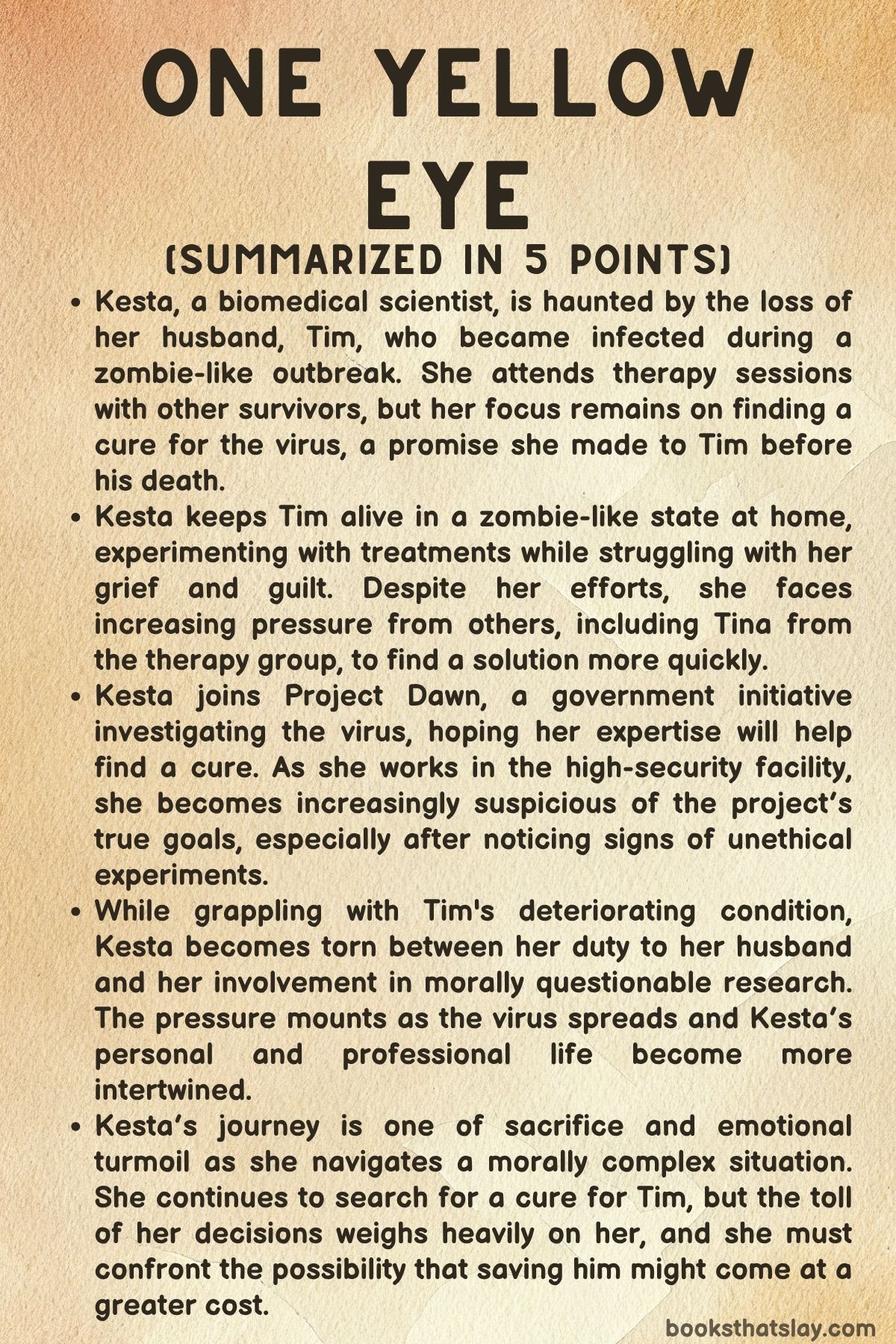 One Yellow Eye Summary