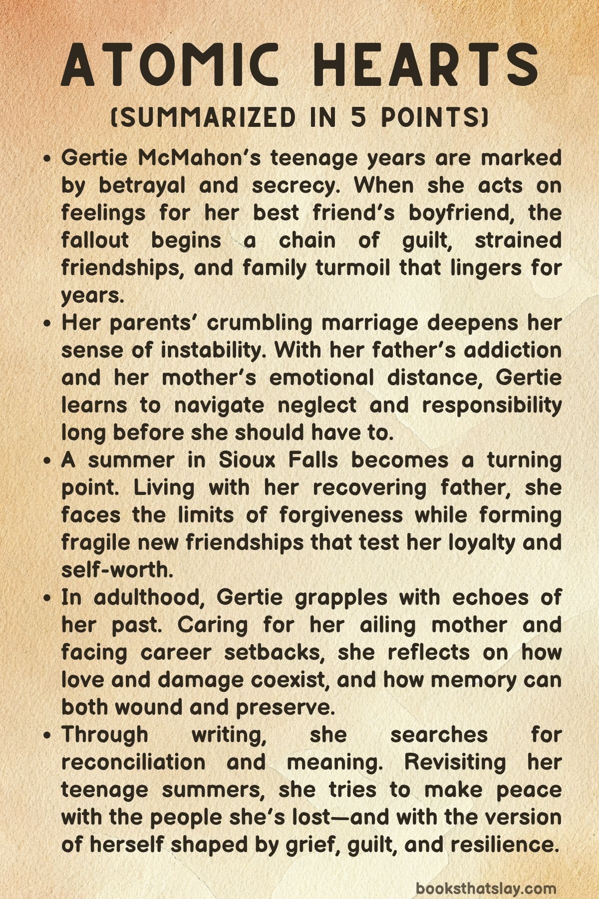 Atomic Hearts by Megan Cummins Summary, Characters and Themes