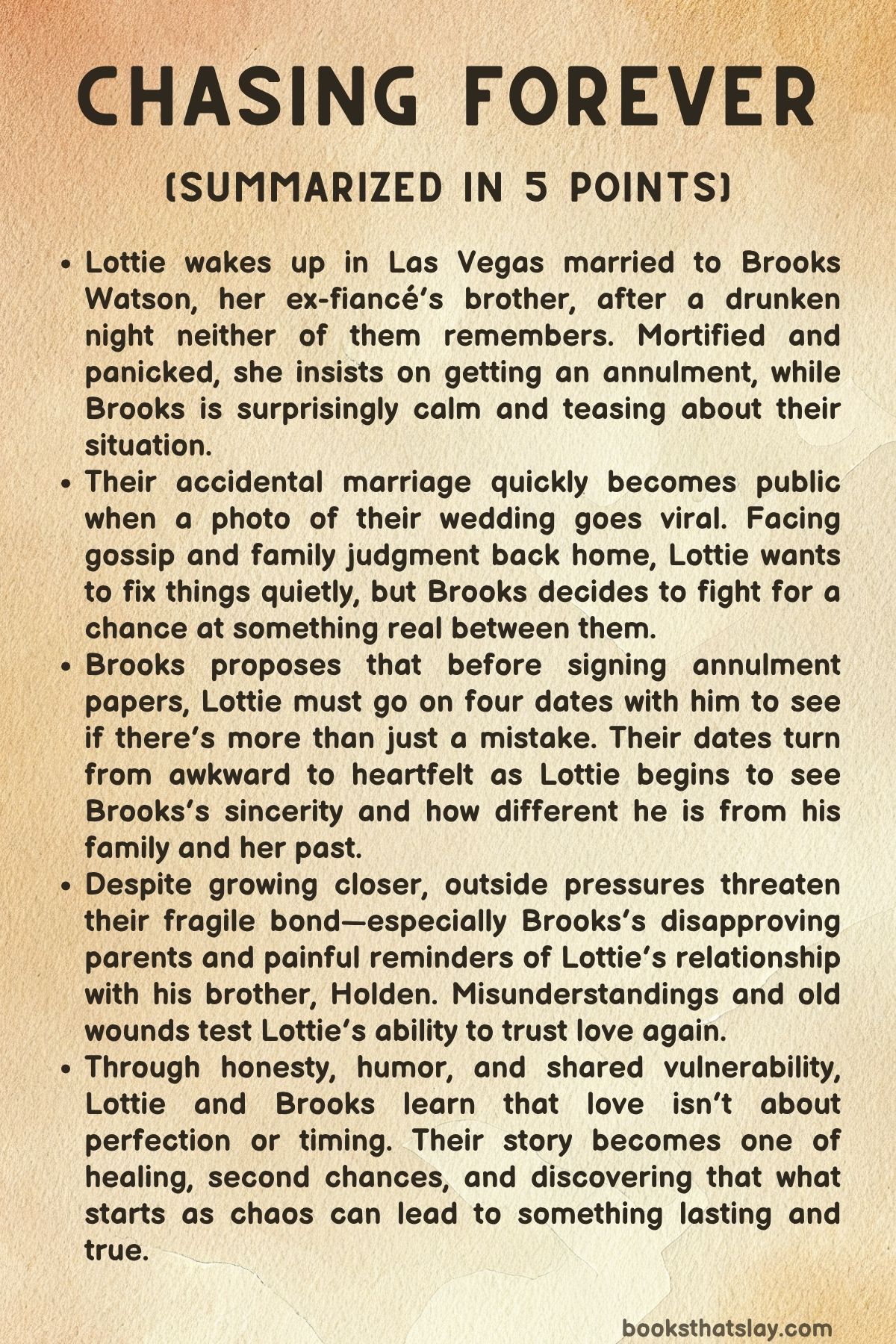 Chasing Forever Summary