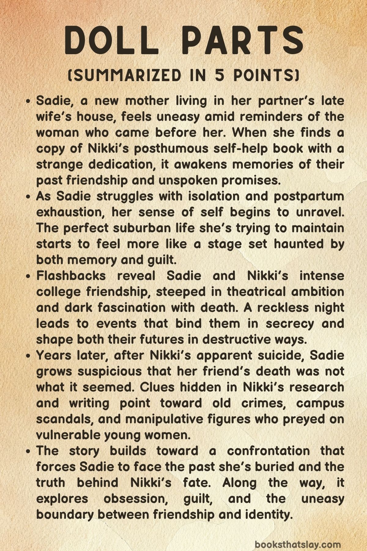 Doll Parts by Penny Zang Summary