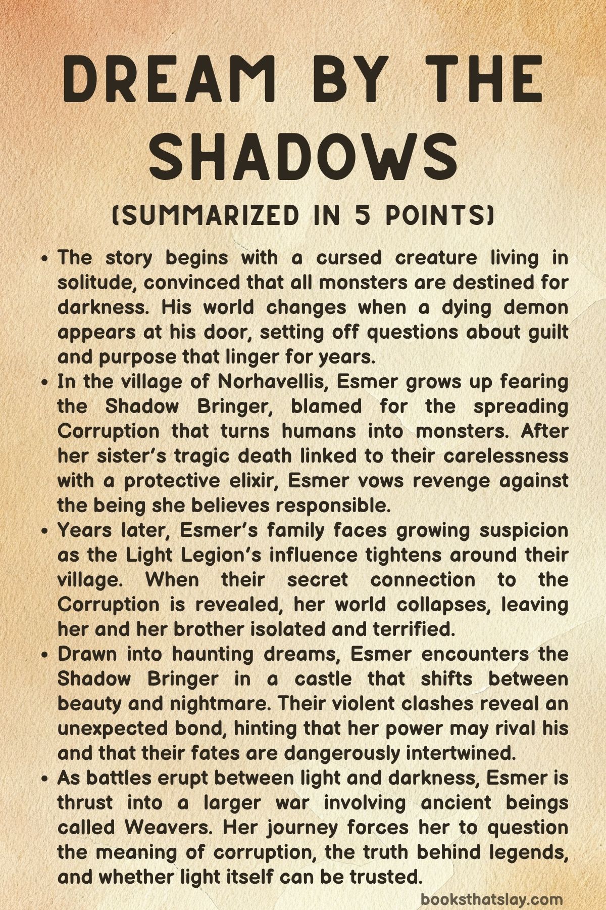 Dream By The Shadows Summary