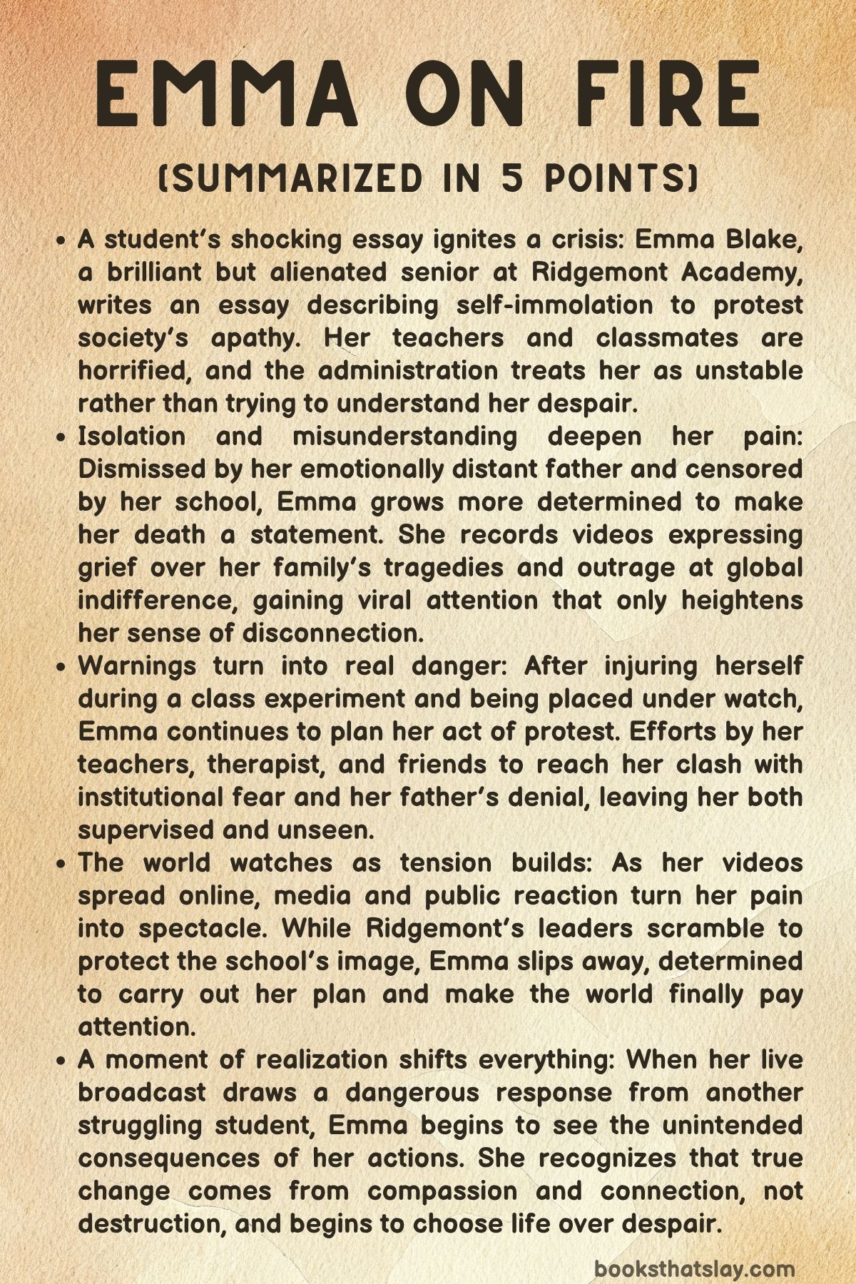 Emma on Fire Summary