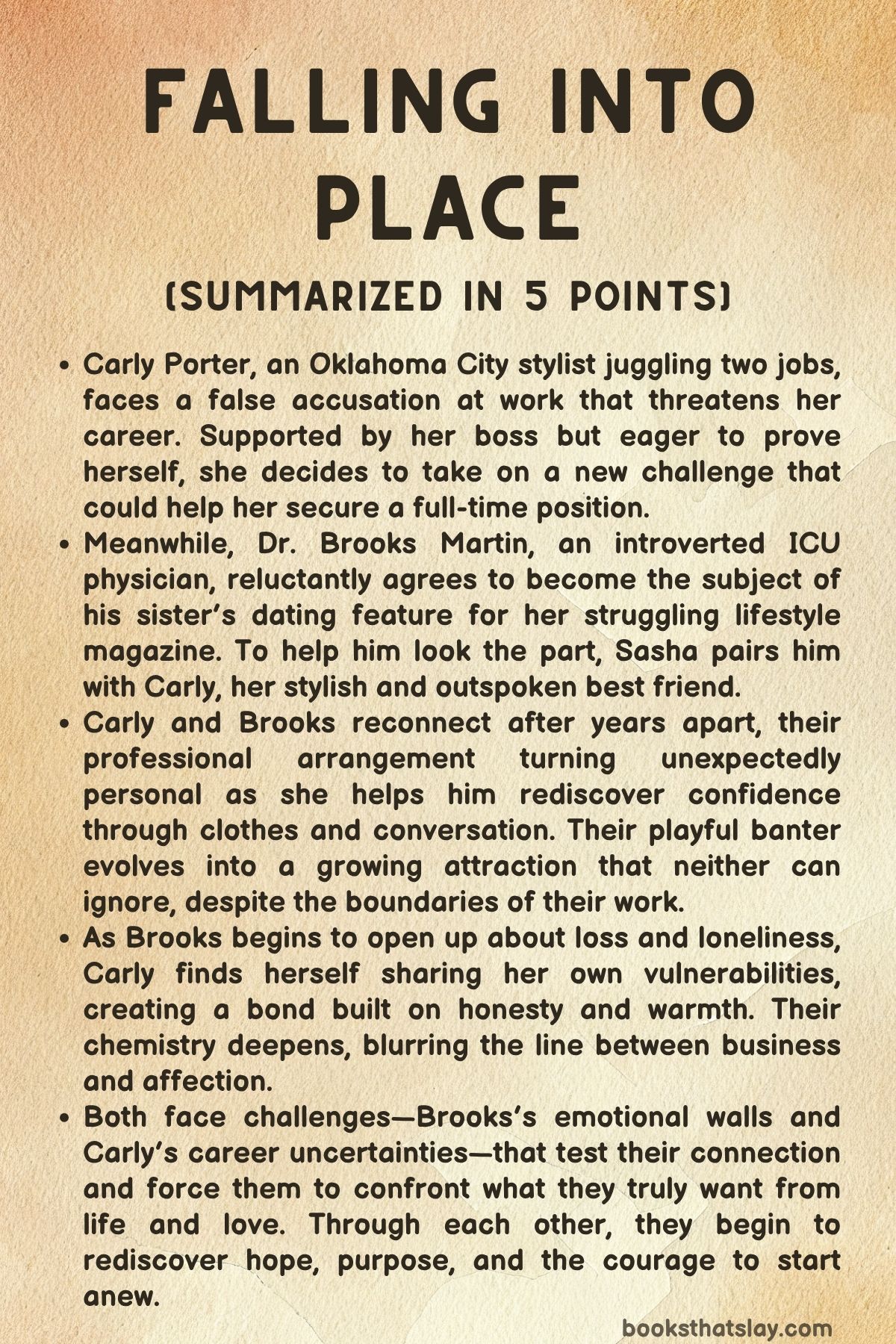 Falling into Place Summary