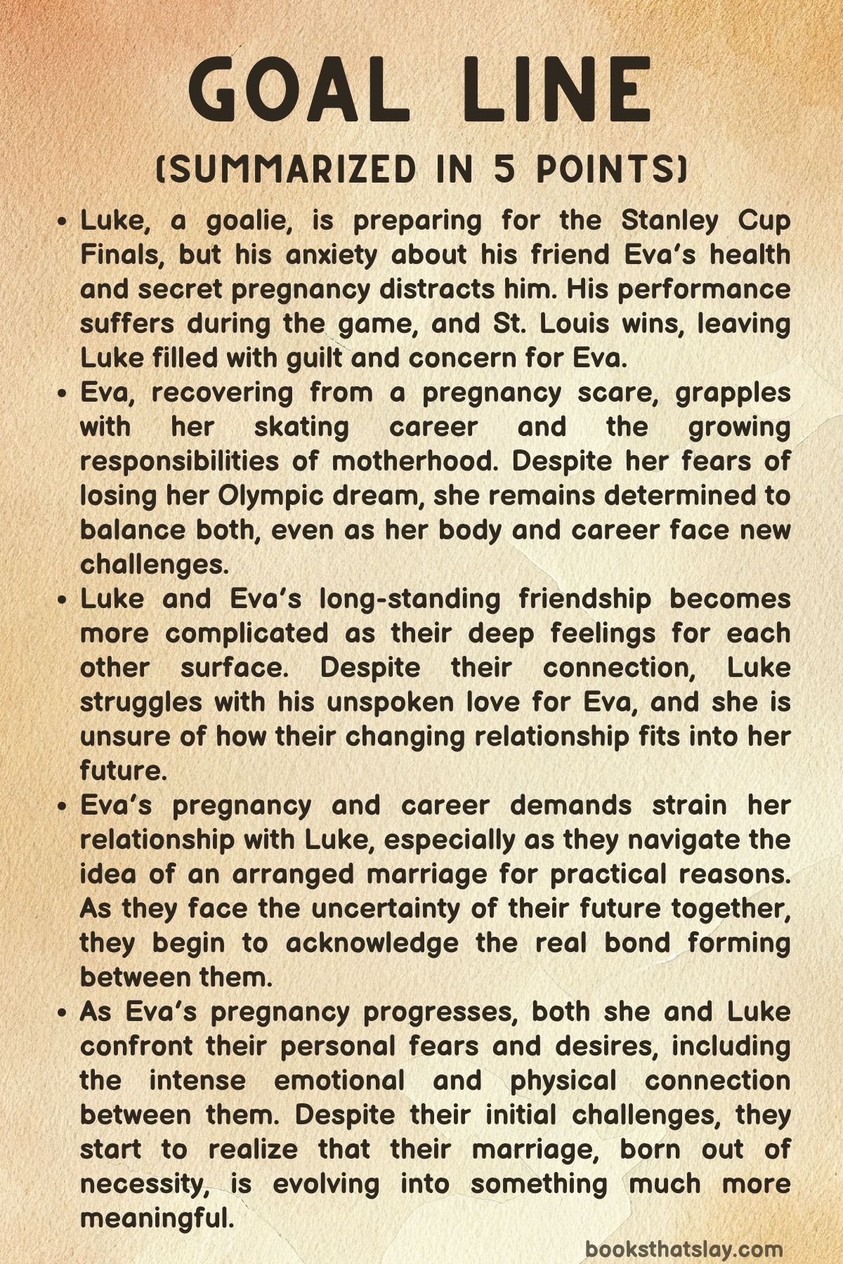 Goal Line by Julia Connors Summary