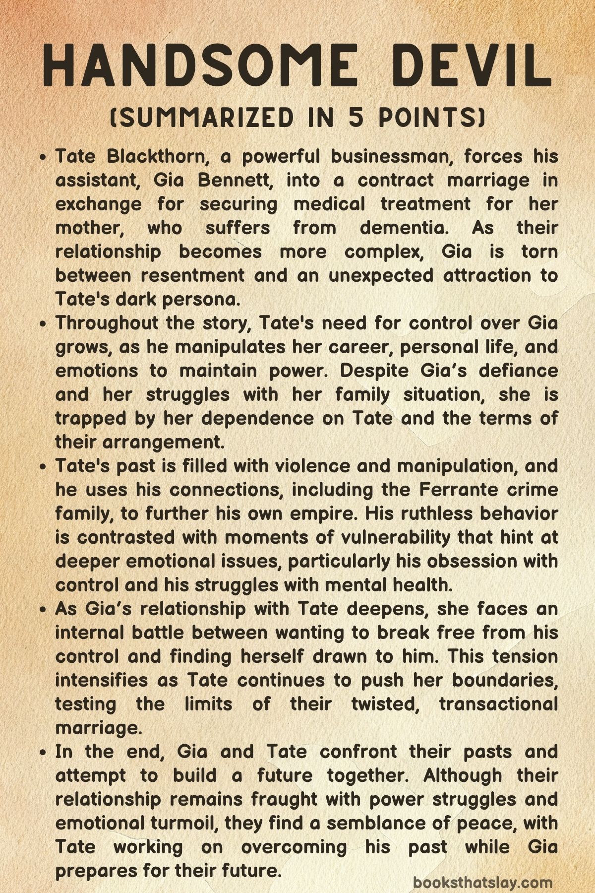 Handsome Devil by LJ Shen Summary