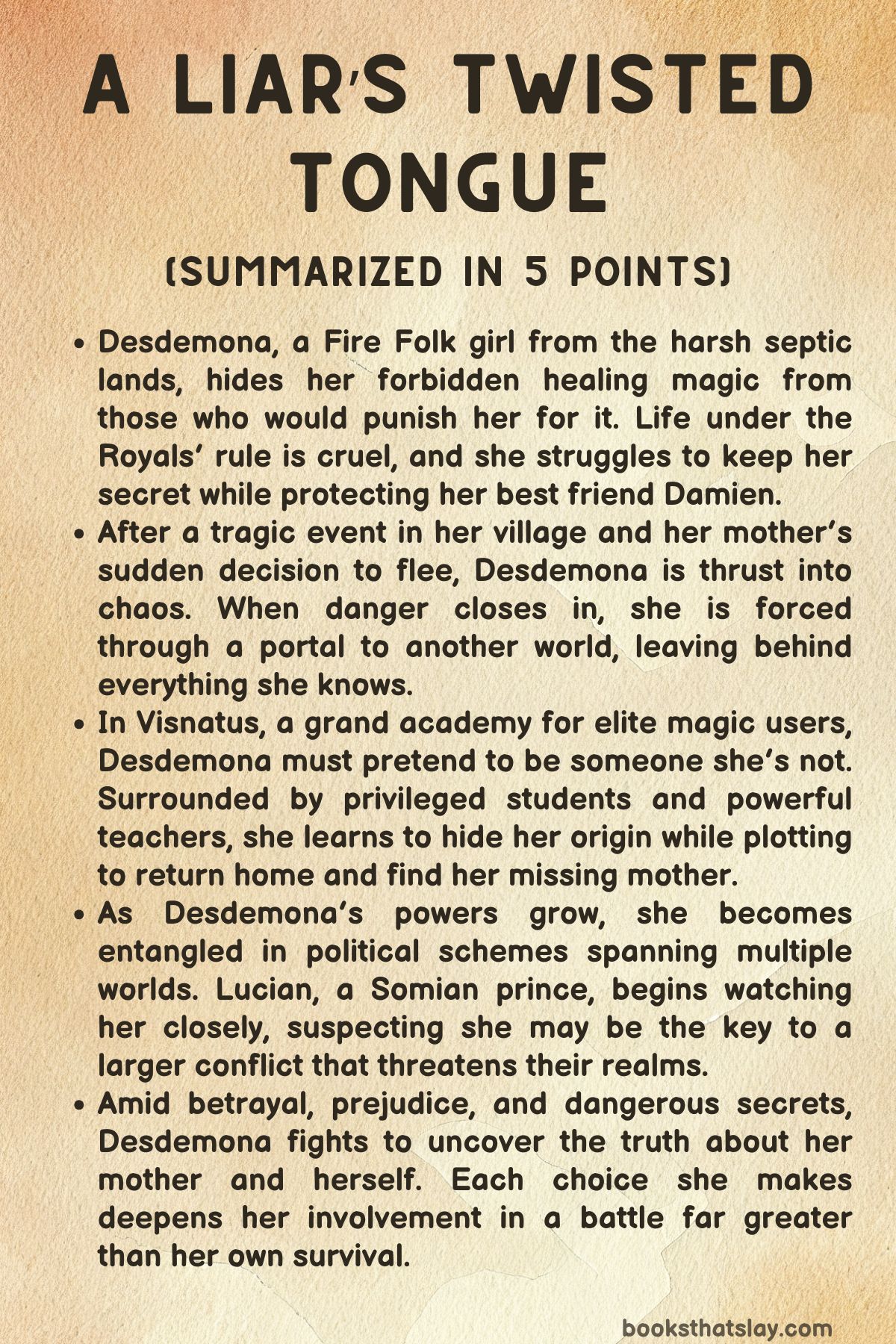 A Liars Twisted Tongue Summary