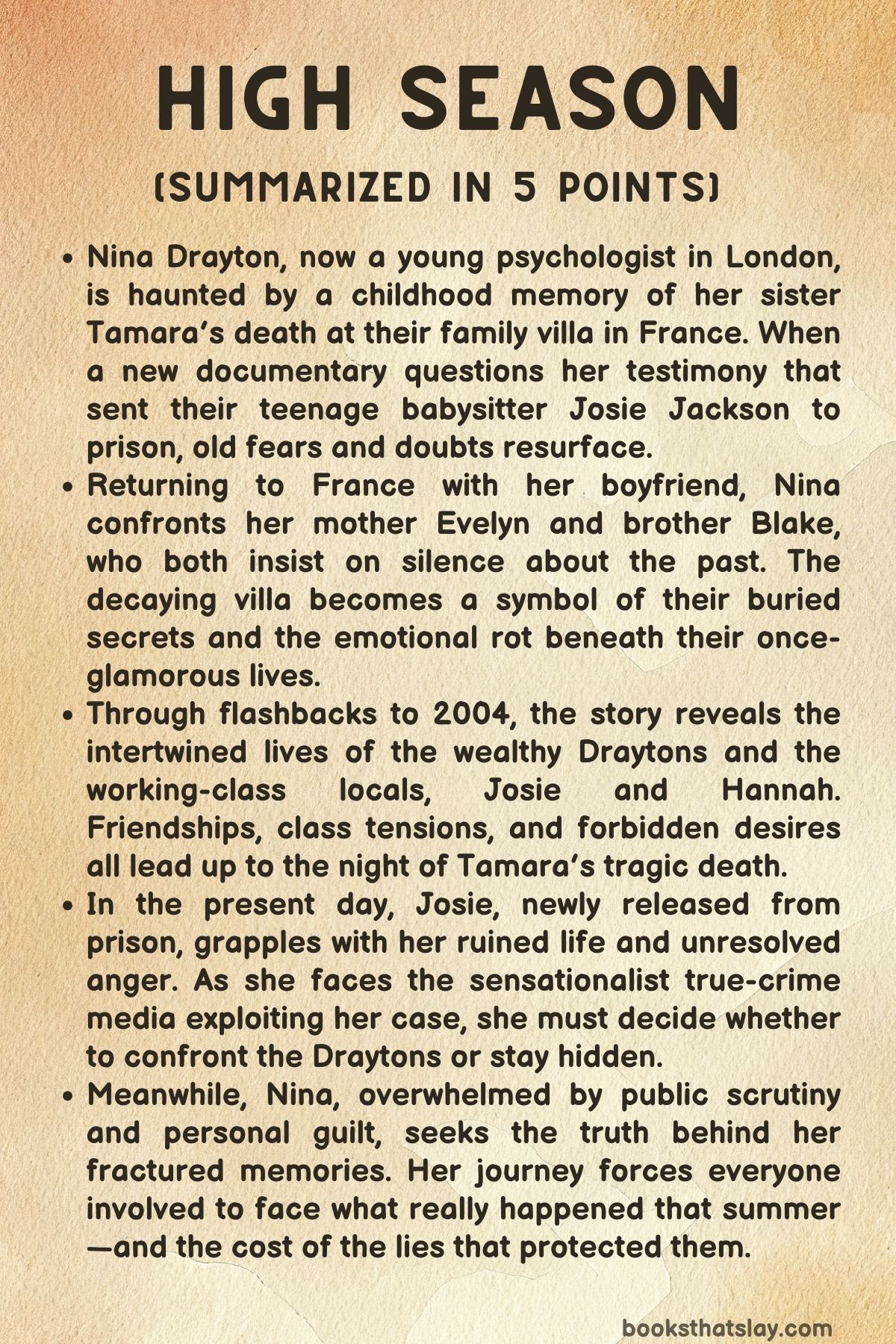 High Season by Katie Bishop Summary