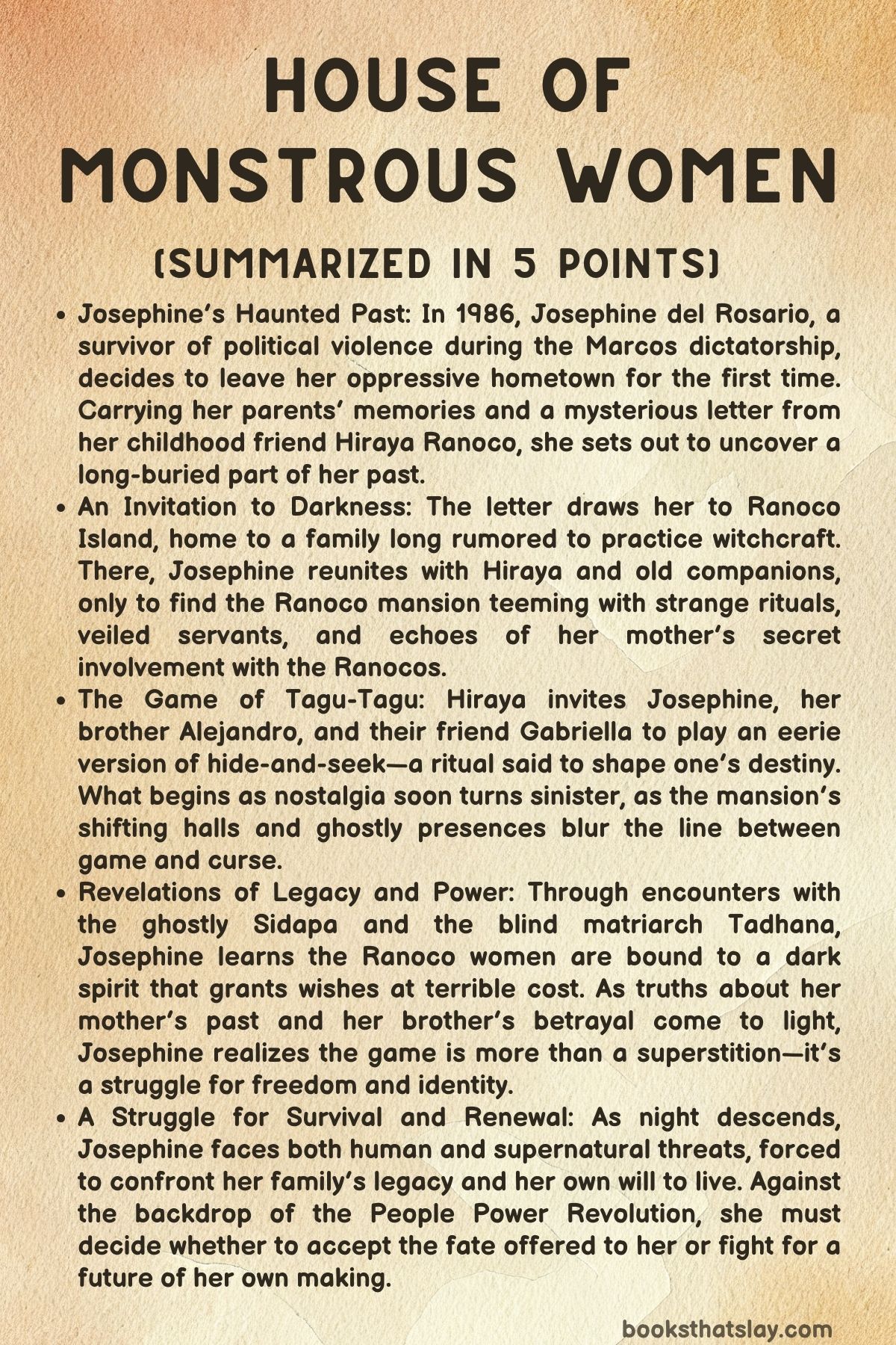 House of Monstrous Women Summary