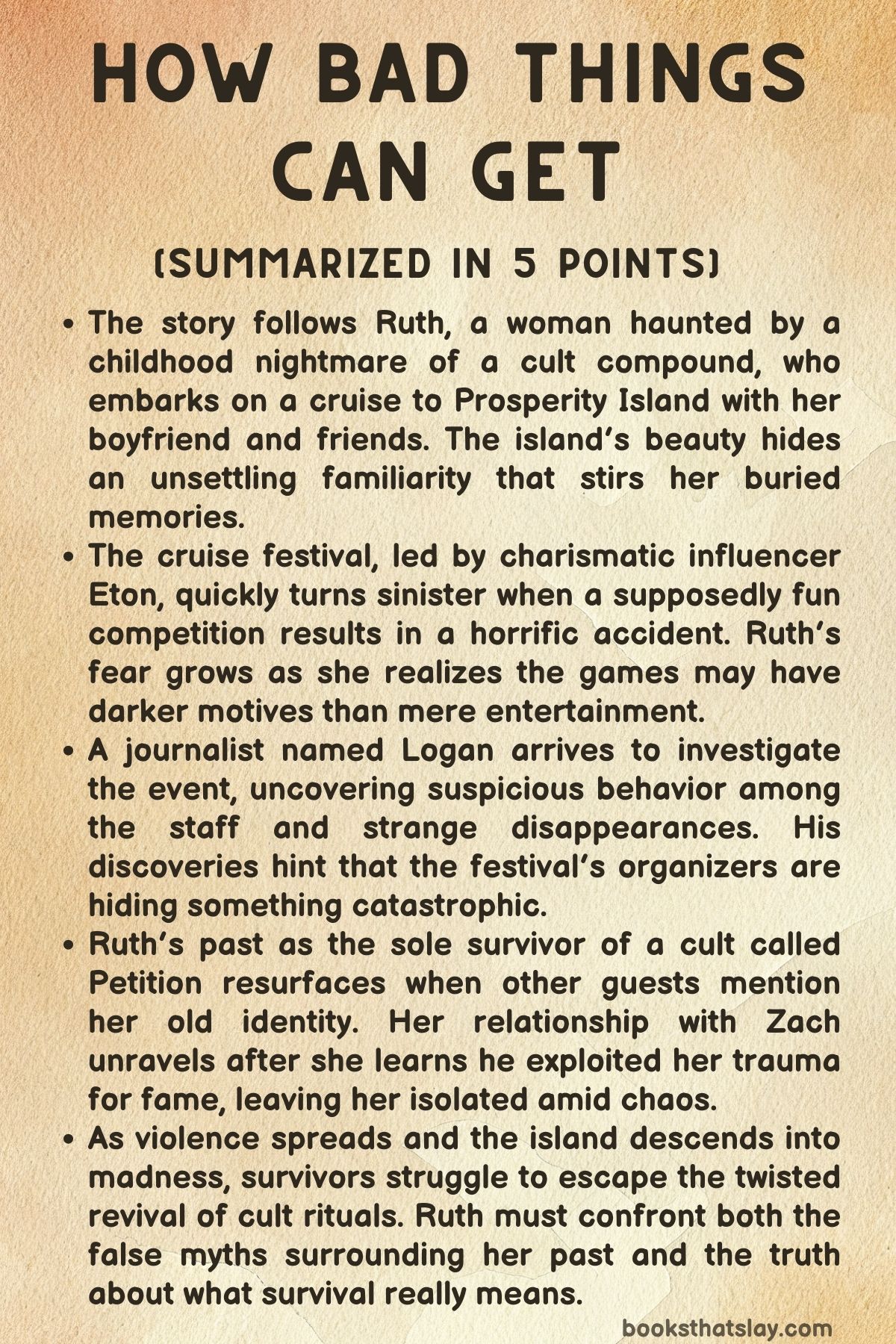 How Bad Things Can Get Summary, Characters and Themes