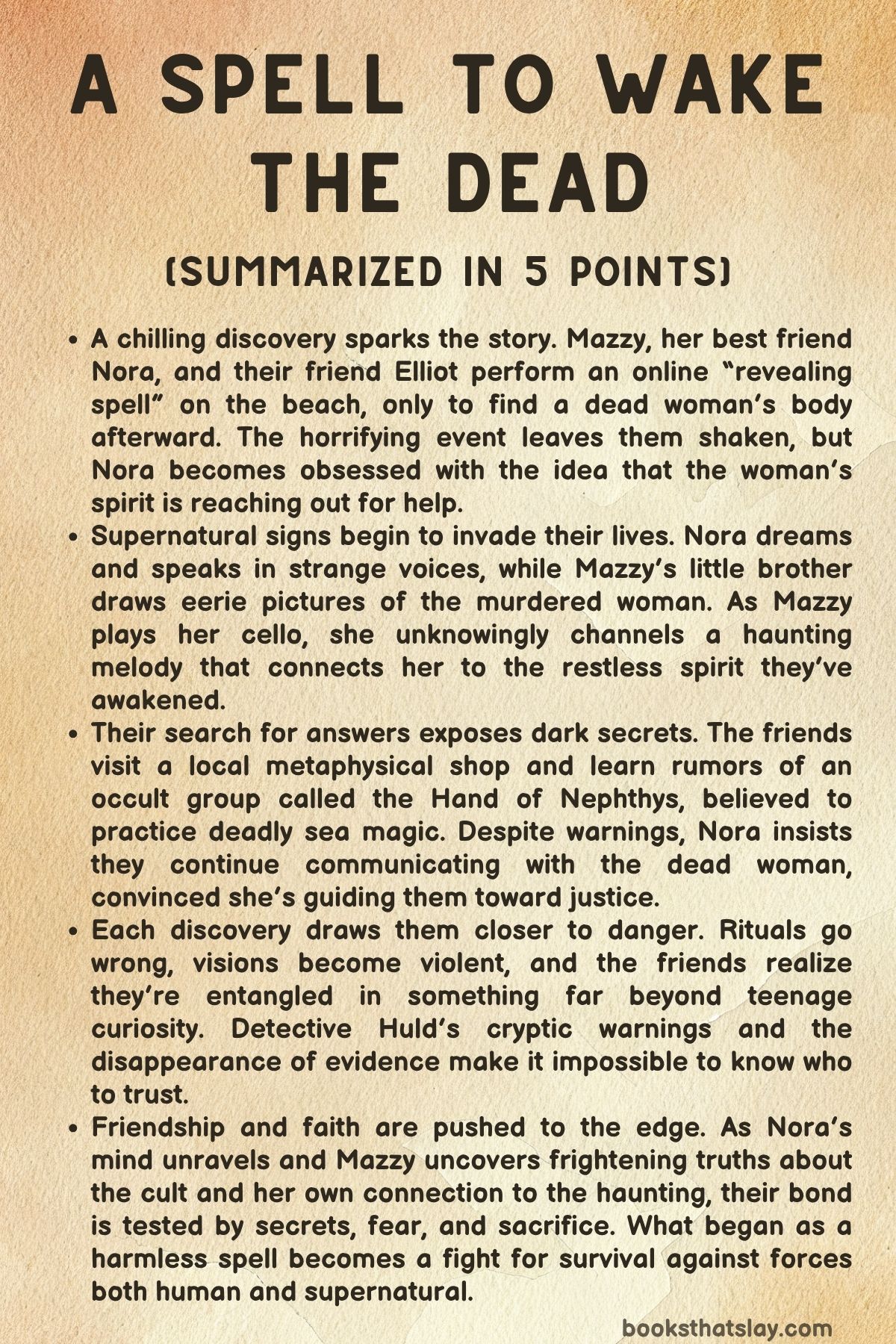 A Spell to Wake the Dead Summary