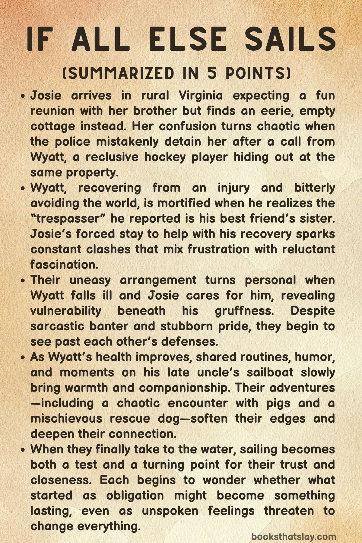 If All Else Sails Summary