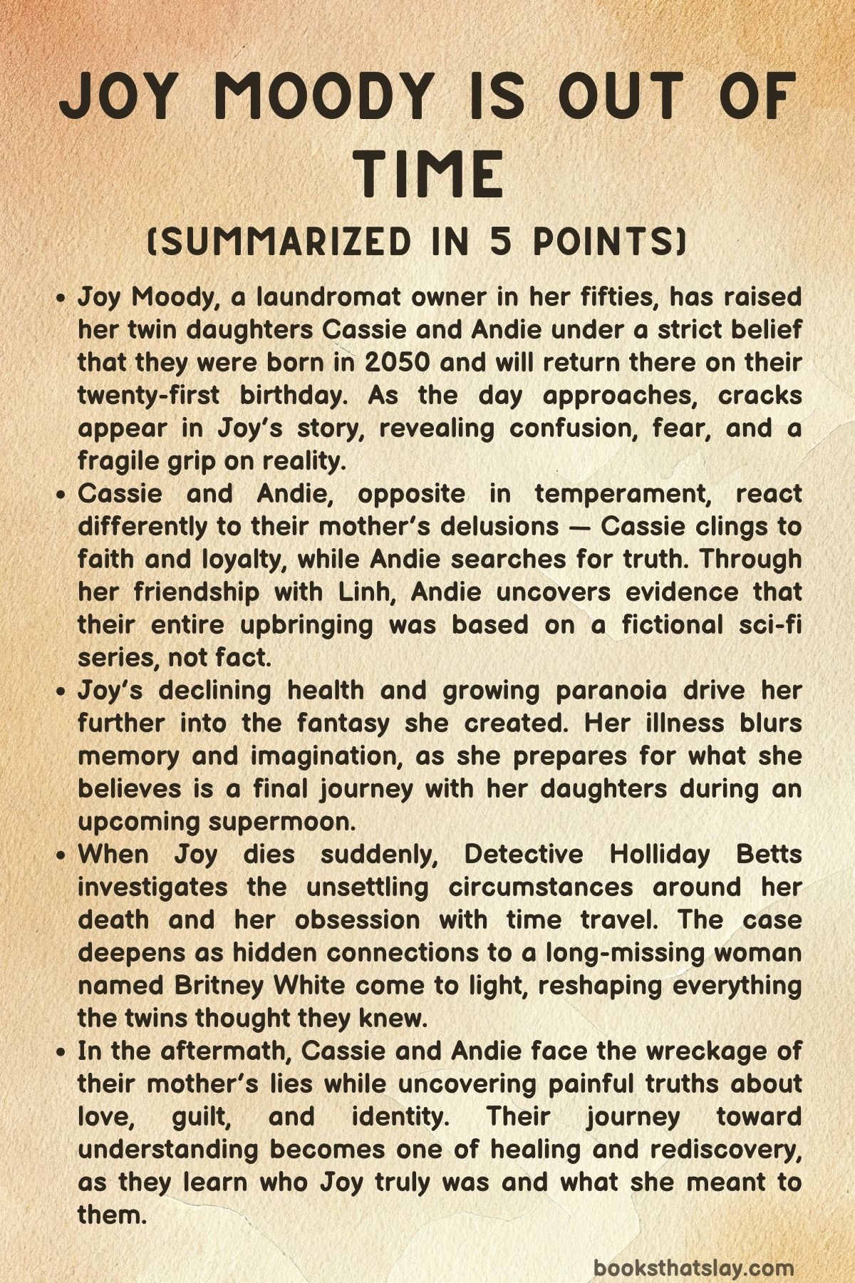 Joy Moody is Out of Time Summary