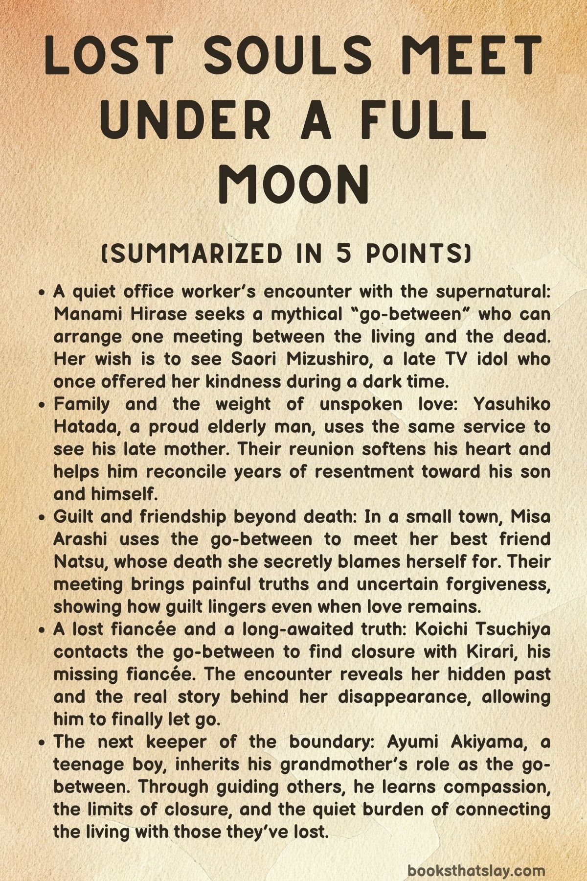 Lost Souls Meet Under a Full Moon Summary