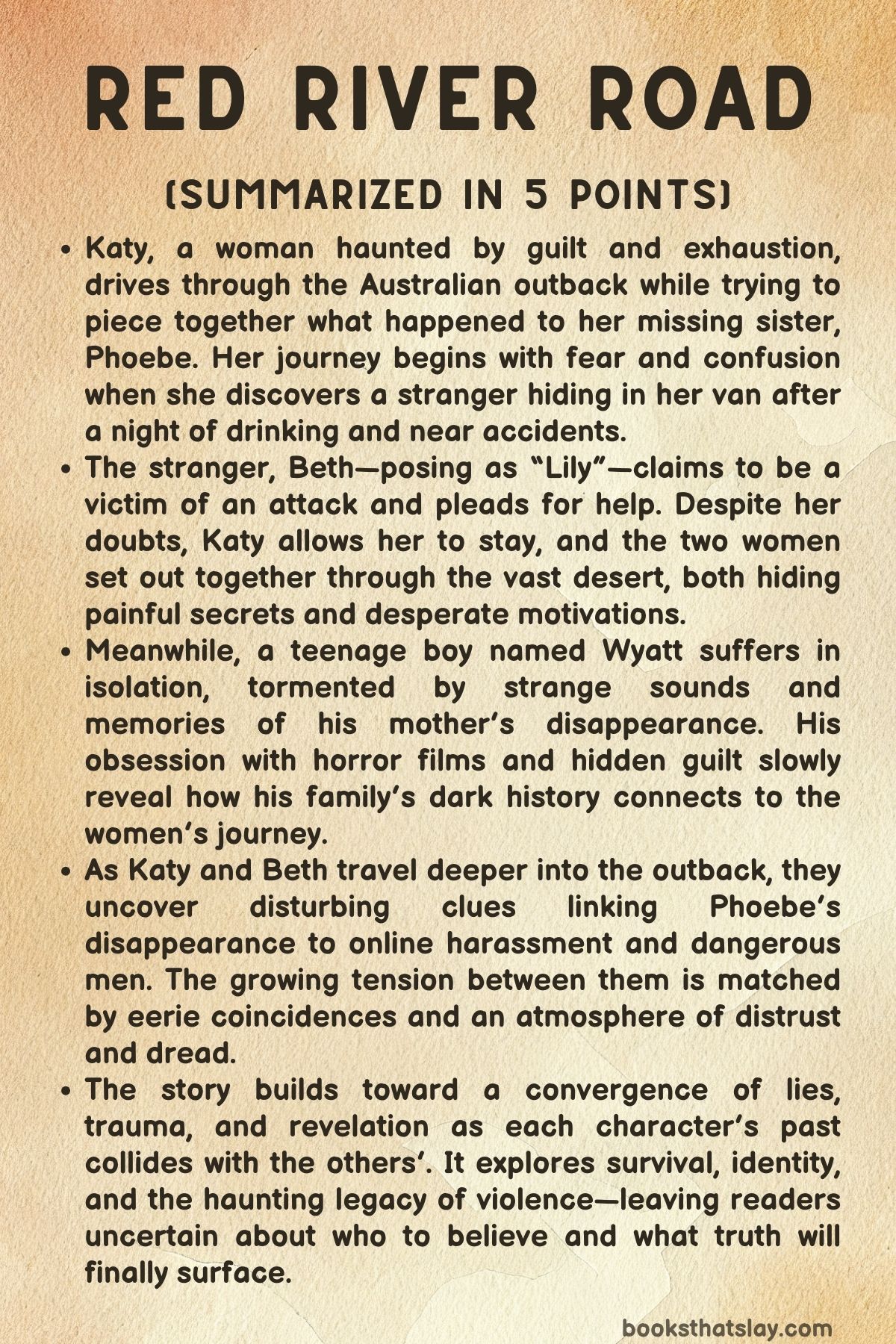 Red River Road Summary