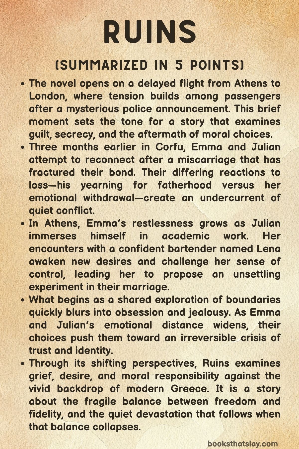 Ruins by Amy Taylor Summary