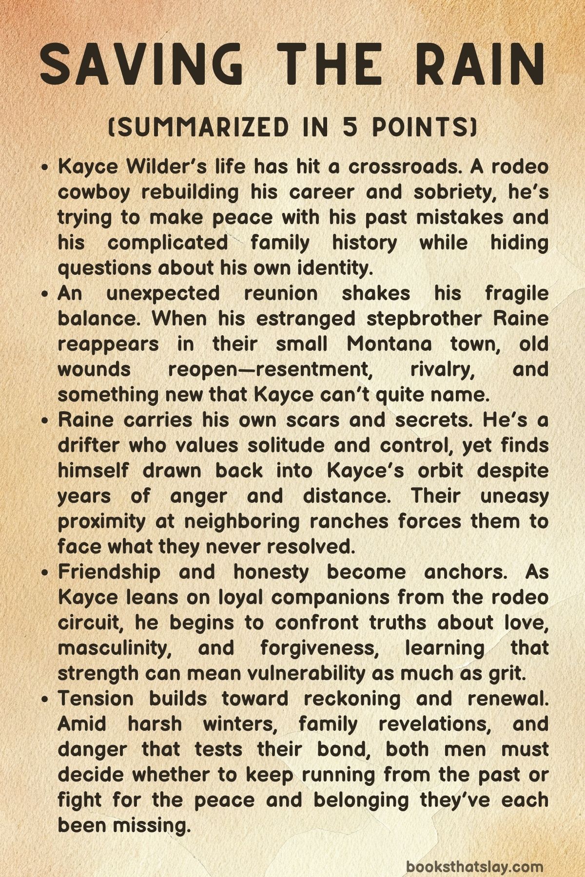 Saving The Rain Summary