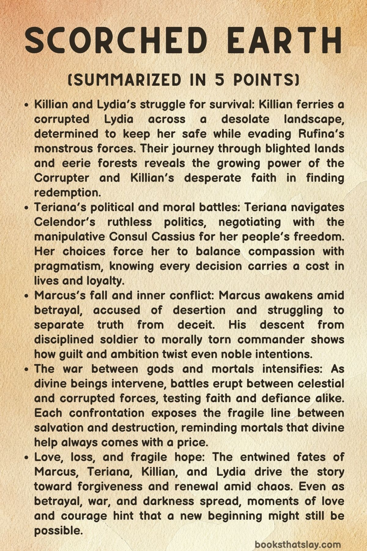 Scorched Earth by Danielle L. Jensen Summary