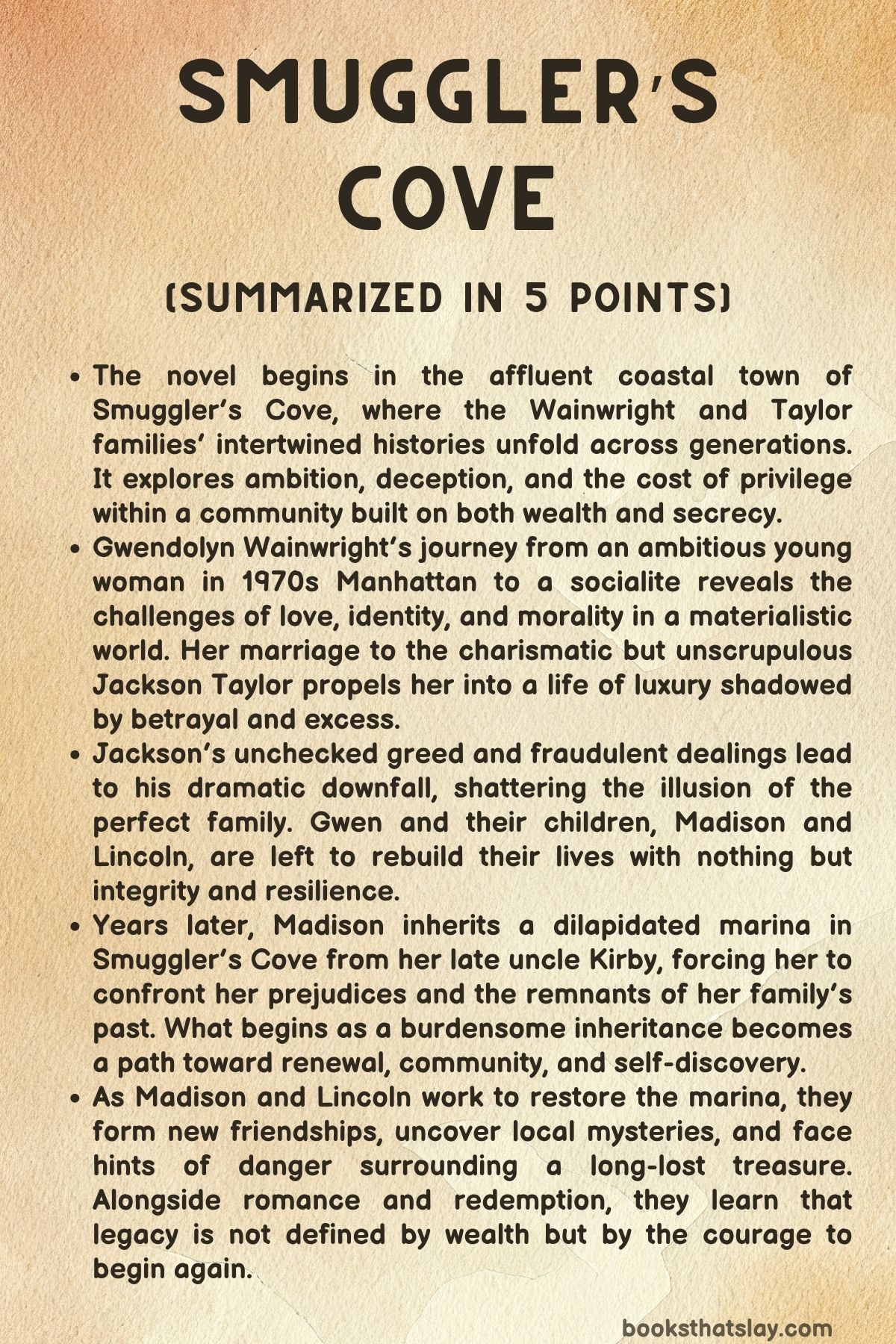 Smugglers Cove Summary, Characters and Themes