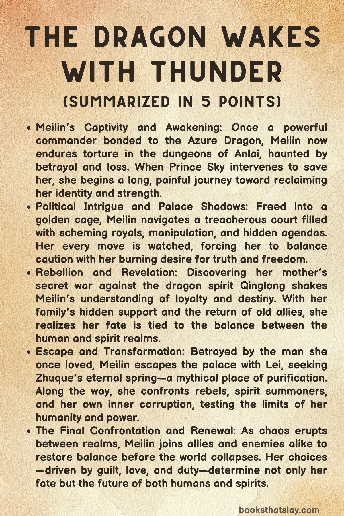 The Dragon Wakes with Thunder Summary