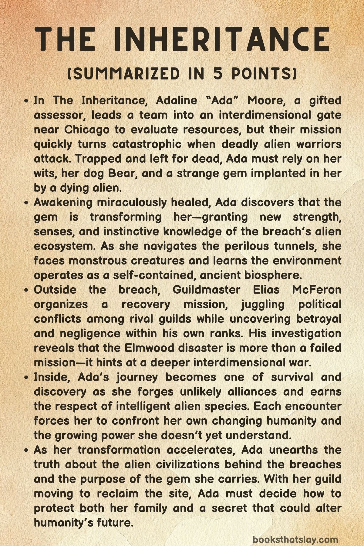 The Inheritance by Ilona Andrews Summary, Characters and Themes