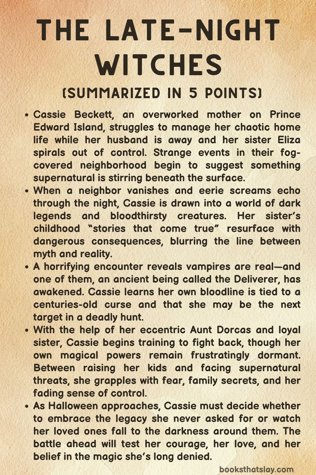 The Late-Night Witches Summary, Characters and Themes