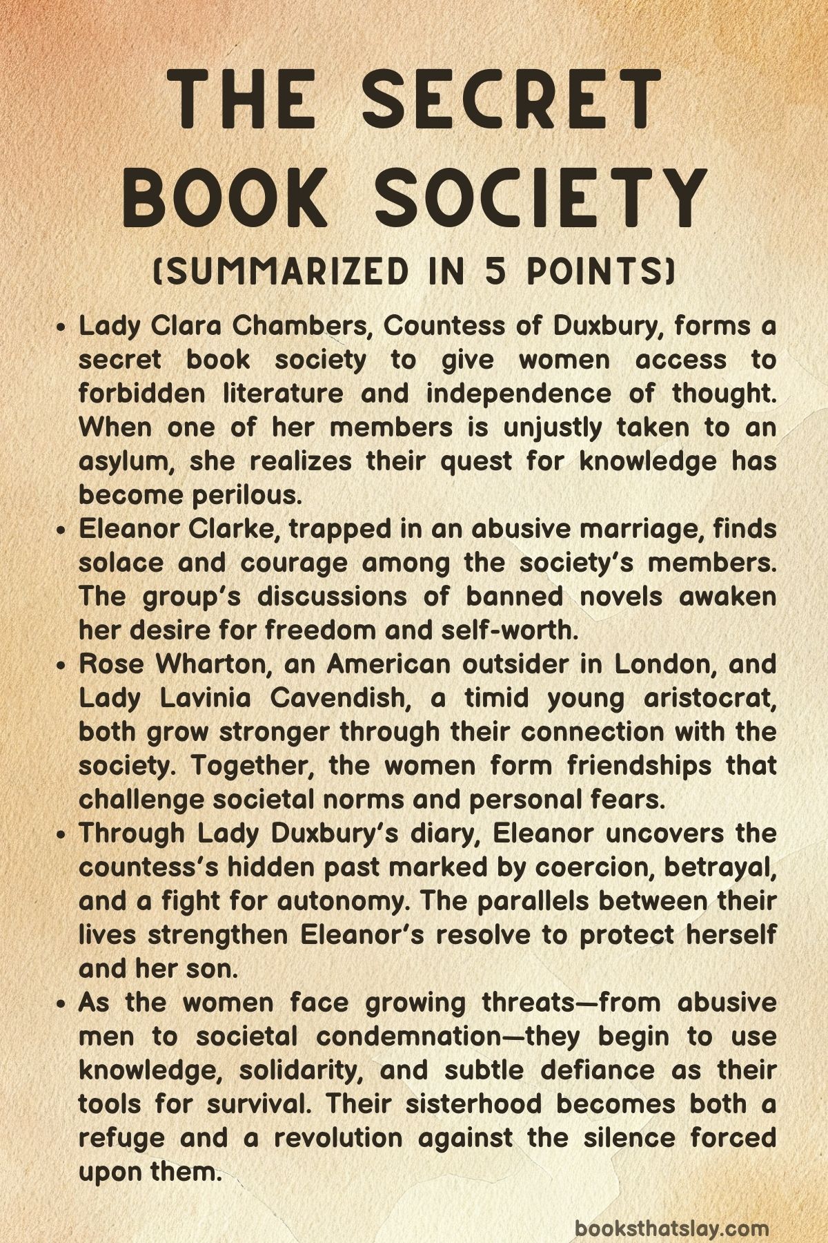 The Secret Book Society Summary, Characters and Themes