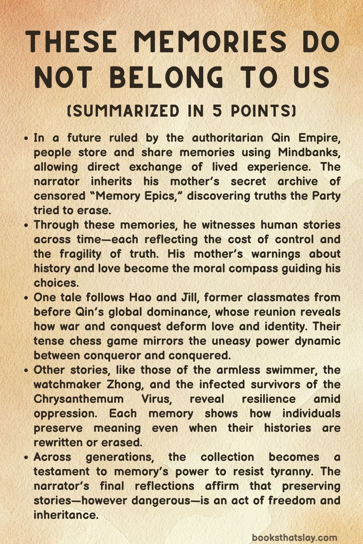 These Memories Do Not Belong to Us Summary,