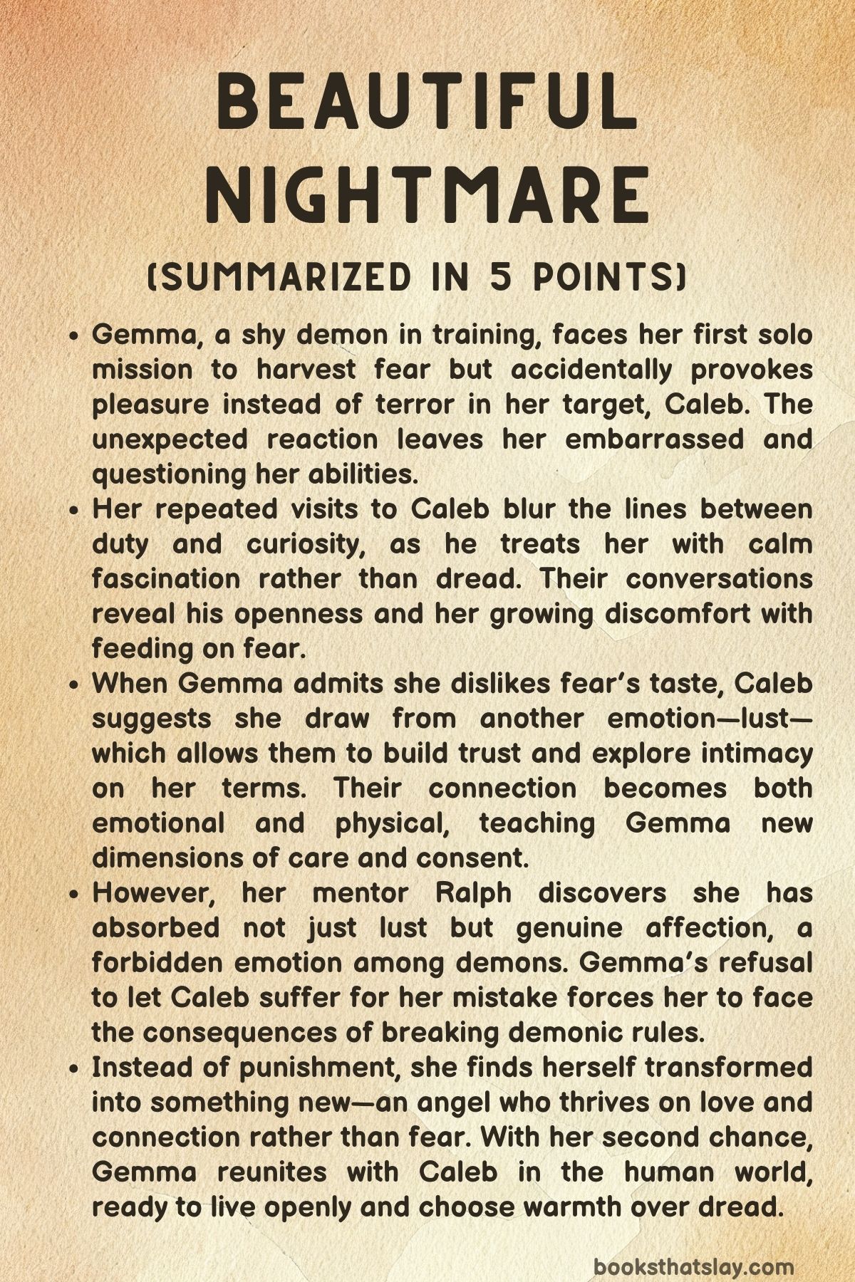 Beautiful Nightmare Summary, Characters and Themes