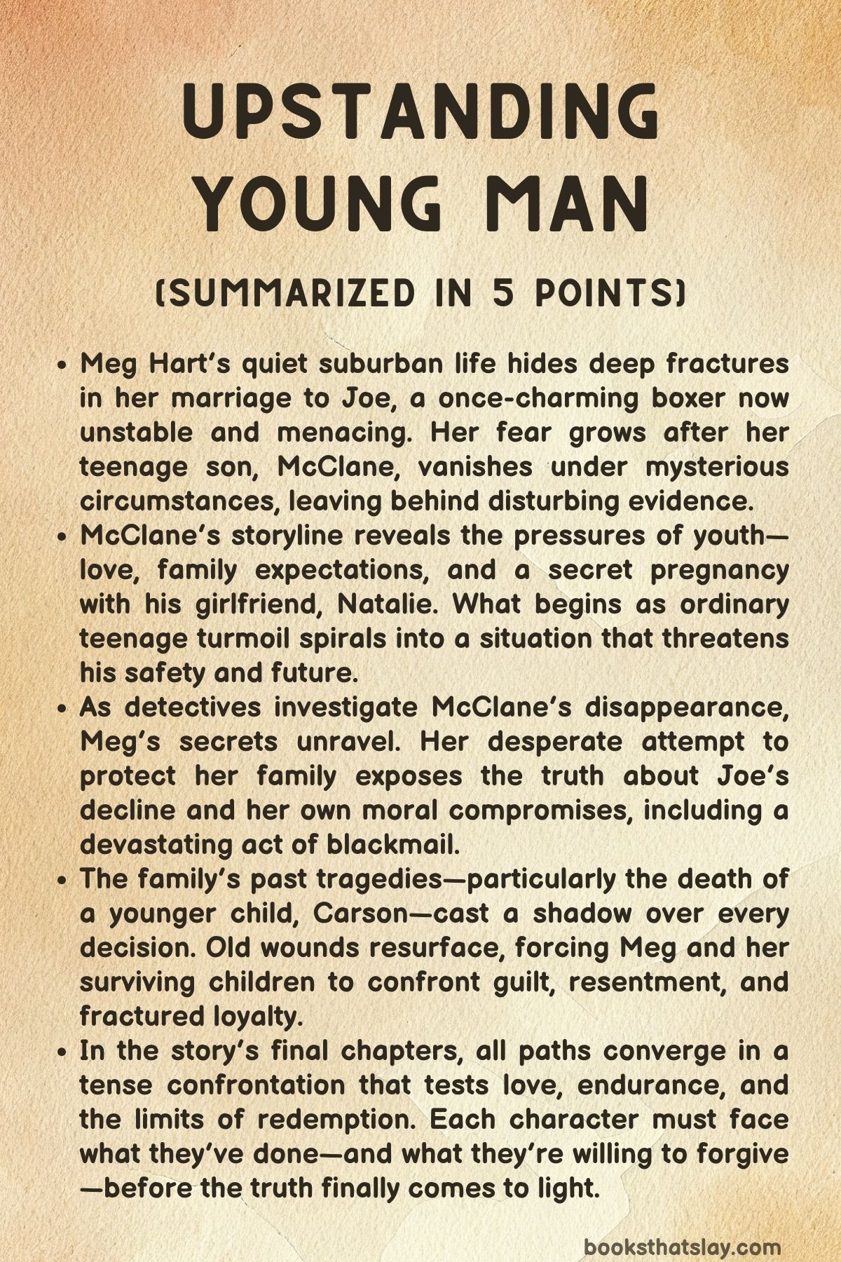 Upstanding Young Man Summary