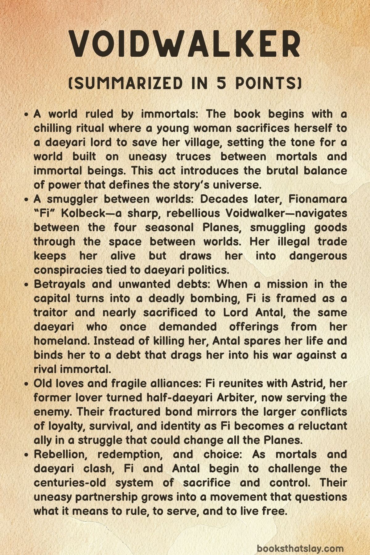 Voidwalker Summary