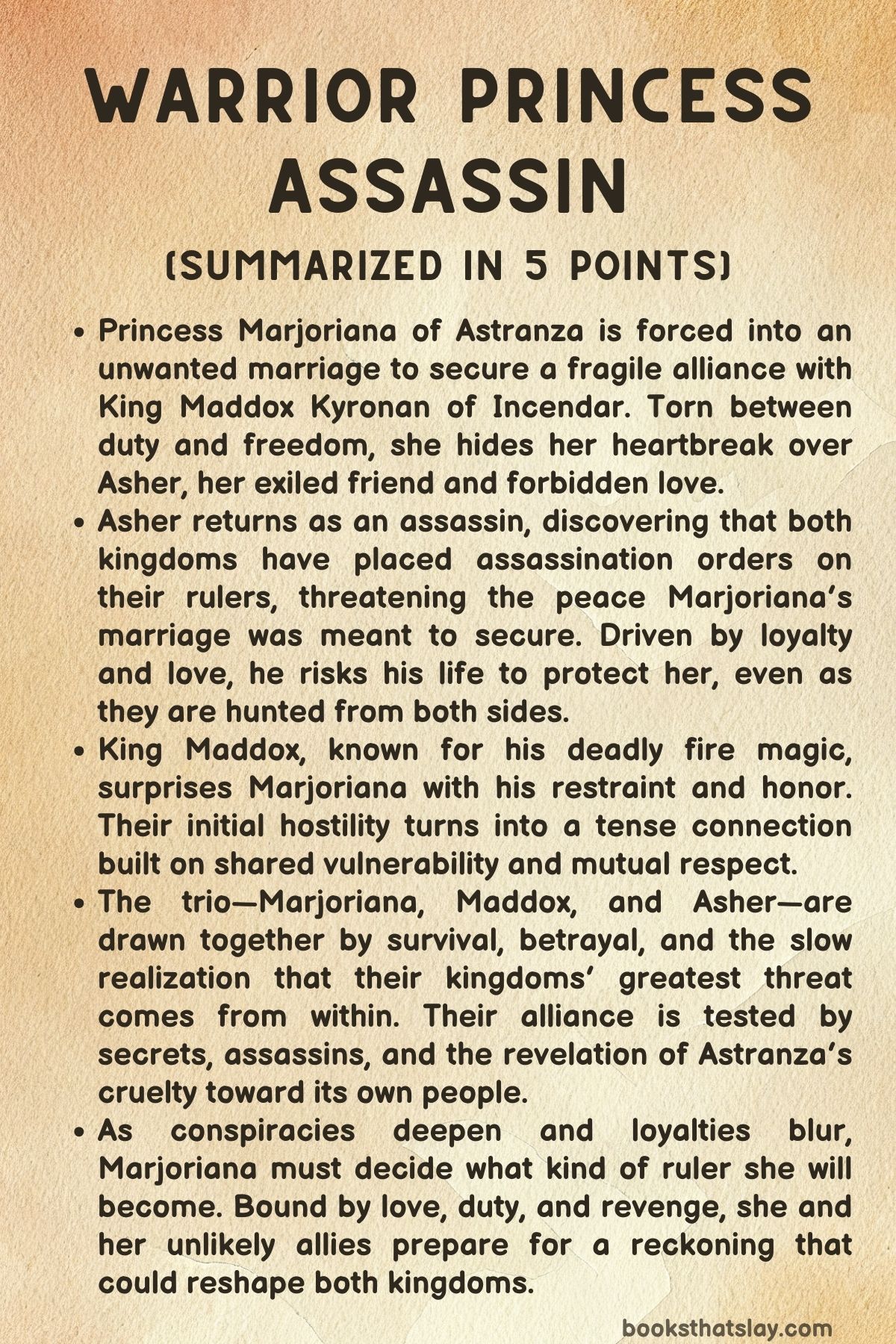 Warrior Princess Assassin Summary