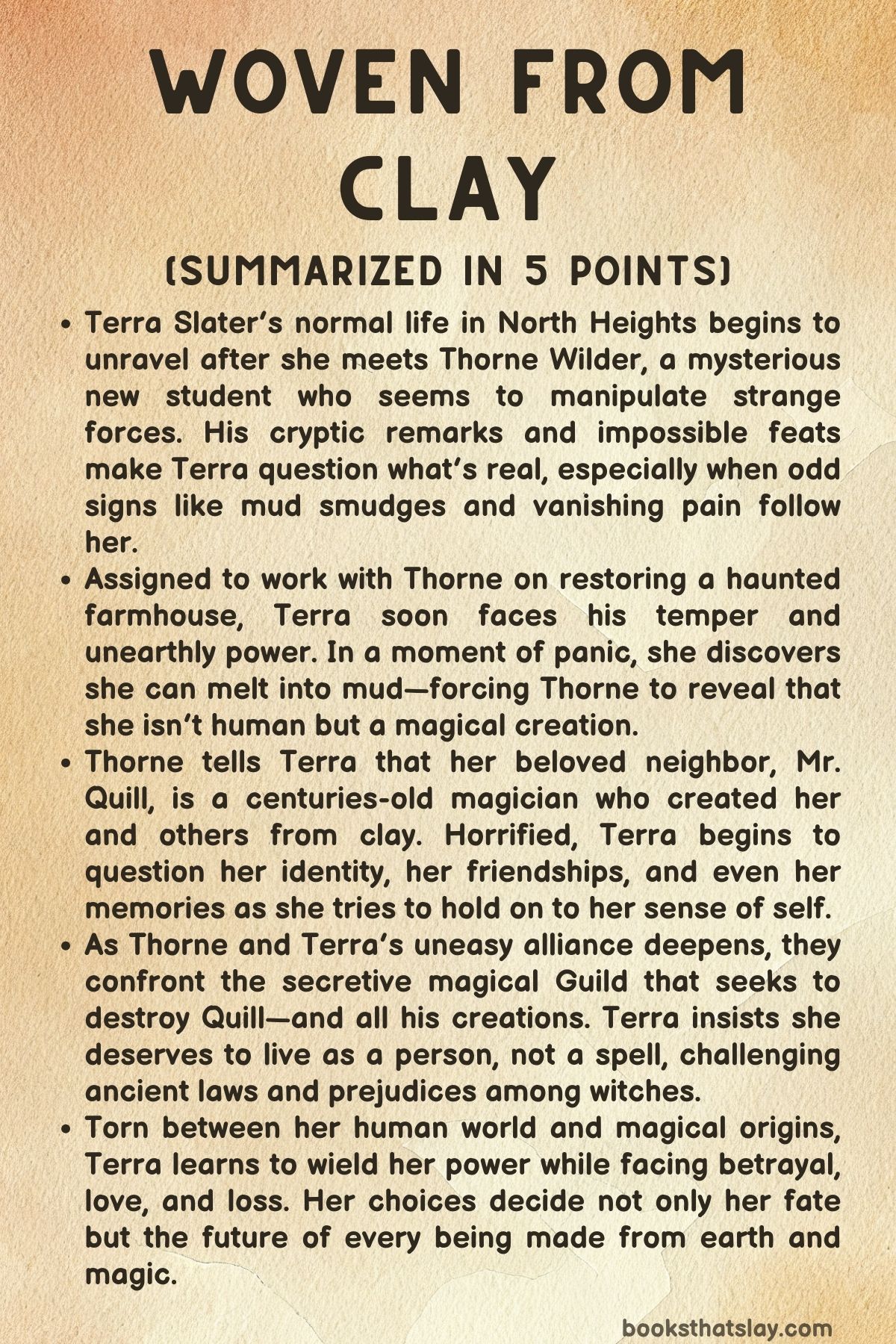 Woven From Clay Summary, Characters and Themes