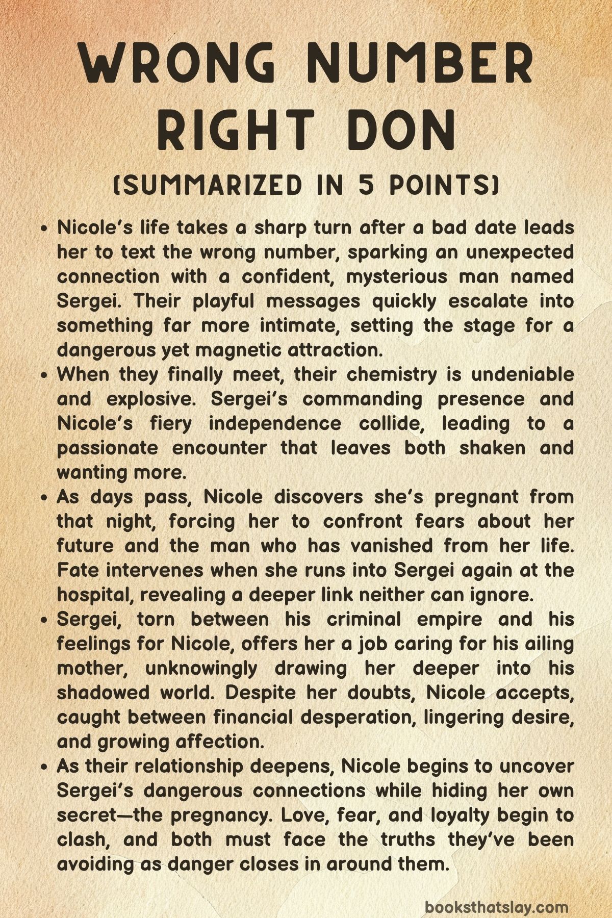 Wrong Number Right Don Summary, Characters and Themes