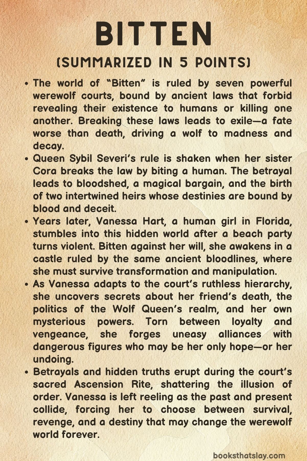 Bitten by Jordan Stephanie Gray Summary, Characters and Themes