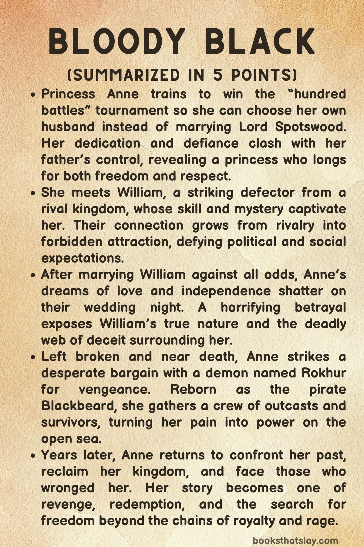 Bloody Black Summary, Characters and Themes