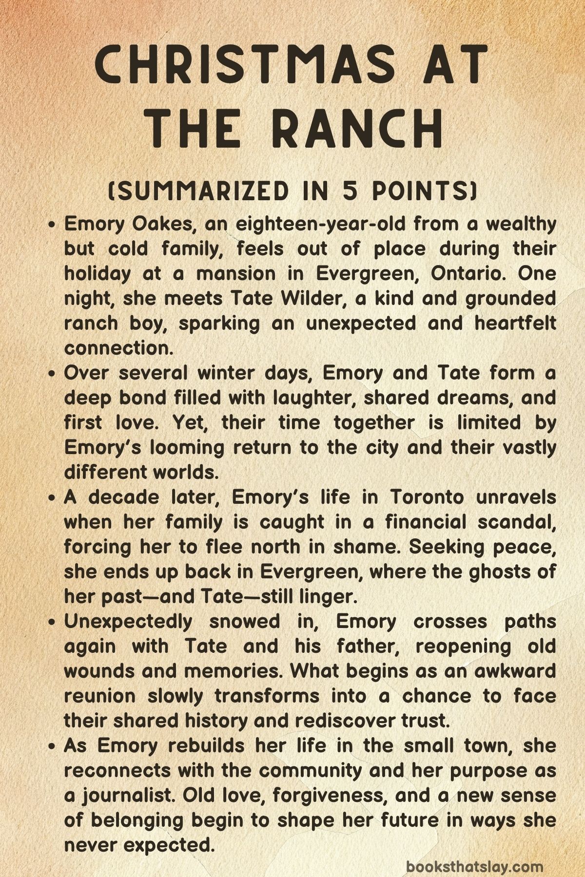 Christmas at the Ranch Summary, Characters and Themes