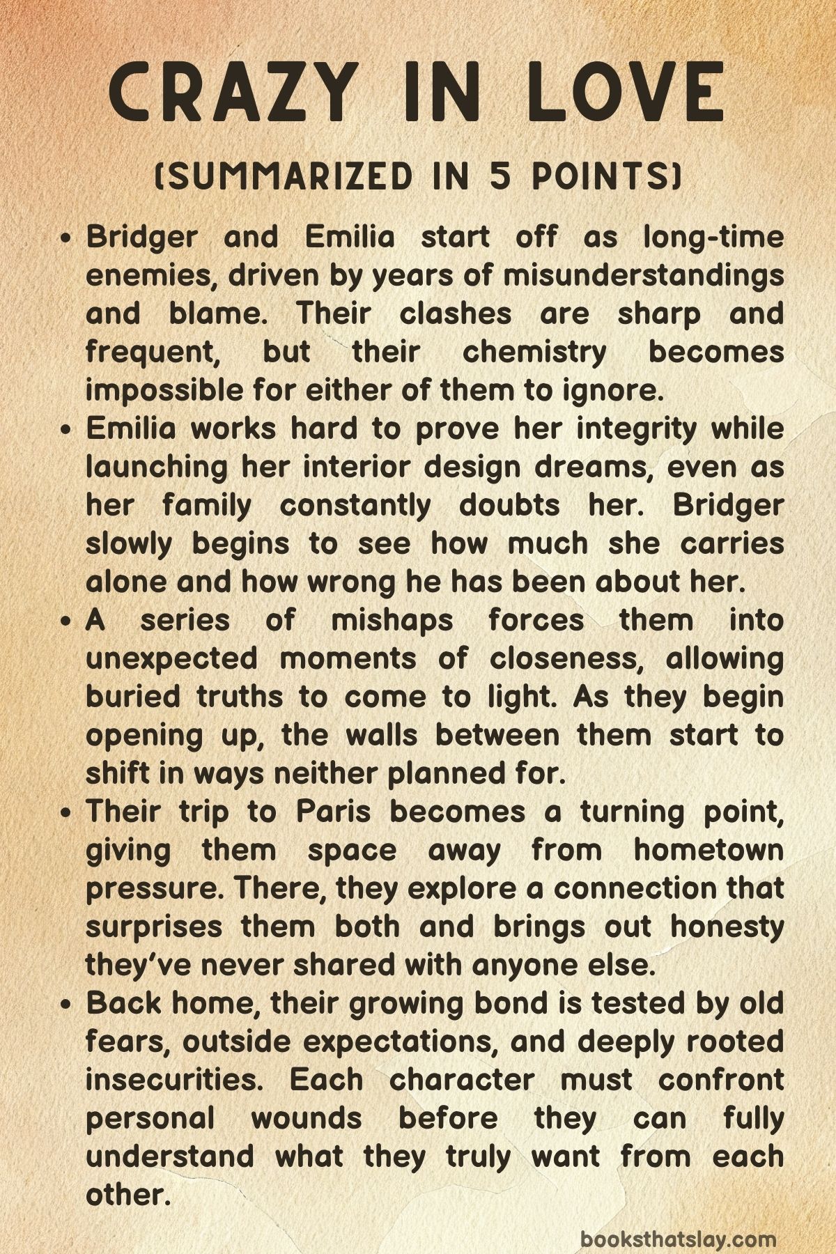 Crazy in Love Summary, Characters and Themes