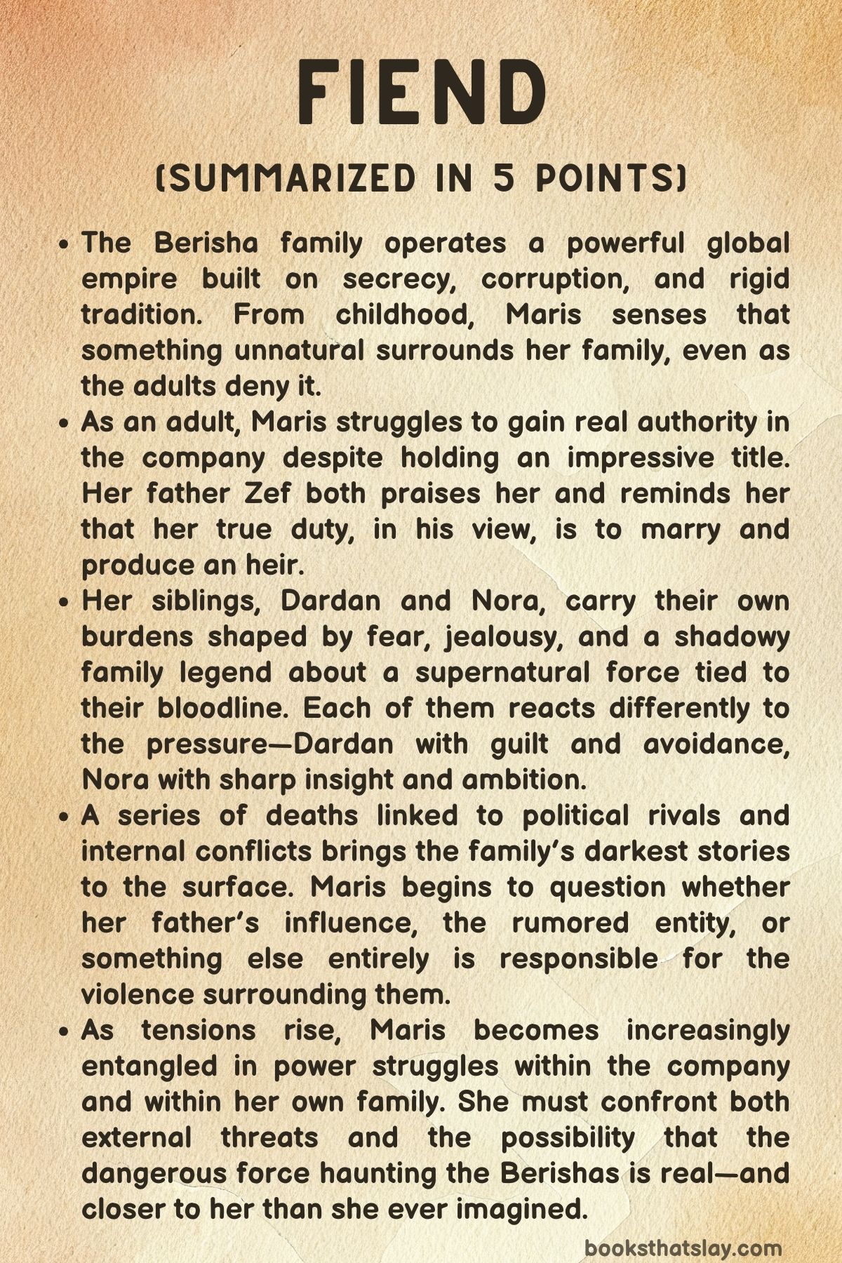 Fiend by Amla Katsu Summary, Characters and Themes