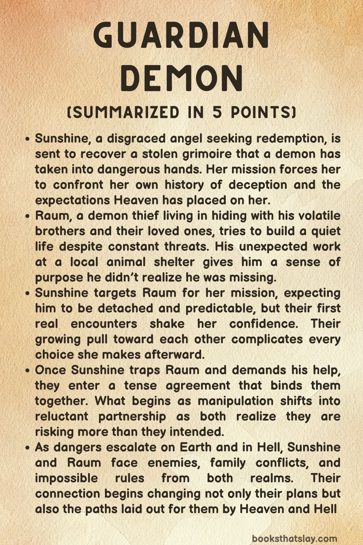 Guardian Demon Summary, Characters and Themes