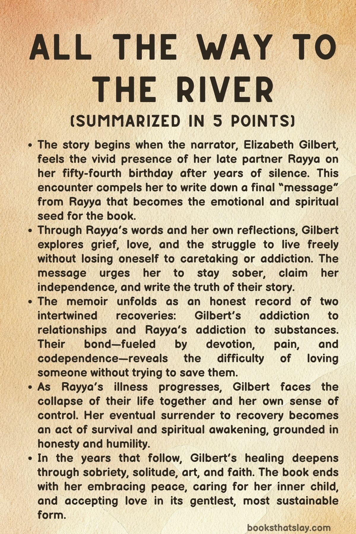 All the Way to the River Summary and Analysis