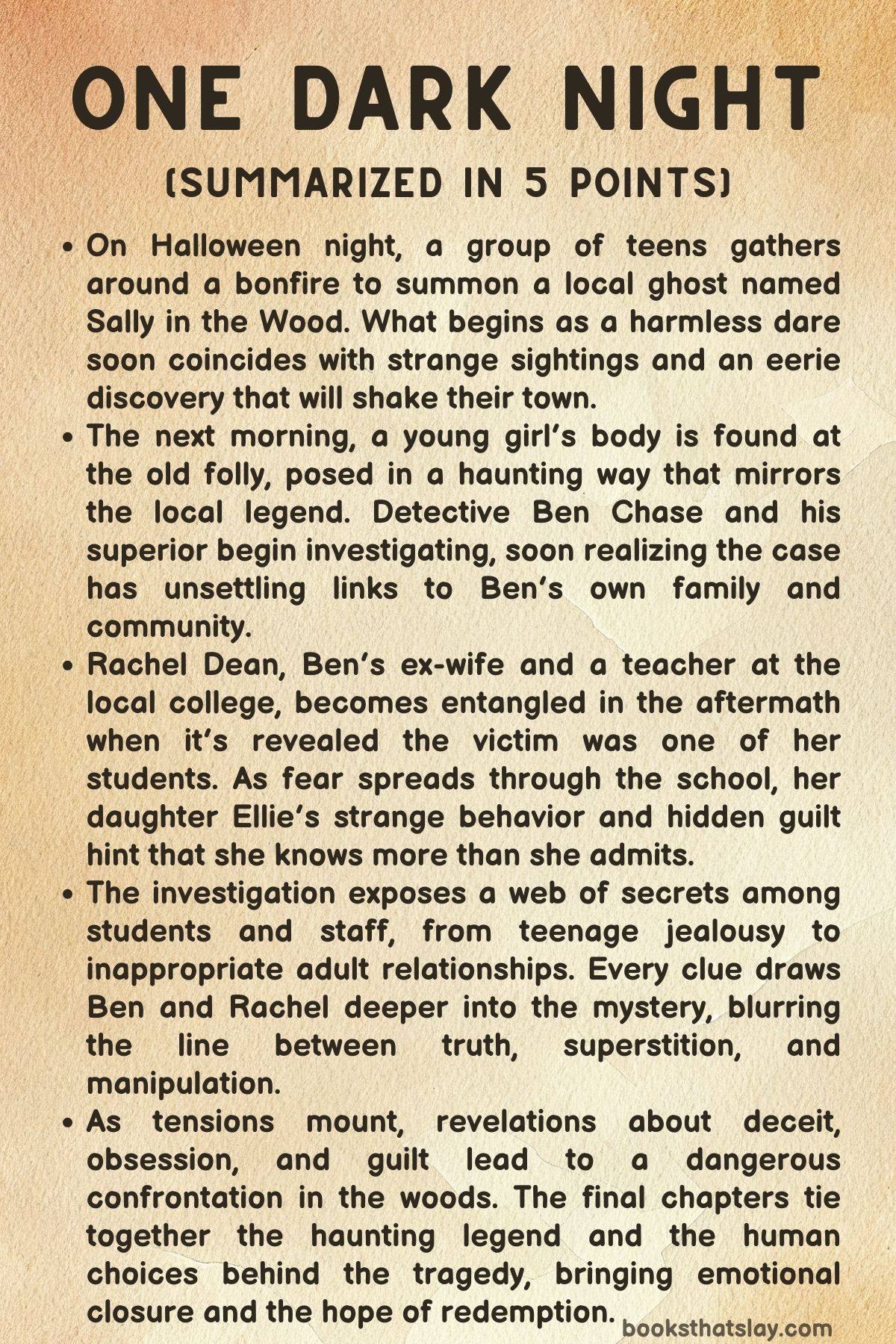 One Dark Night Summary