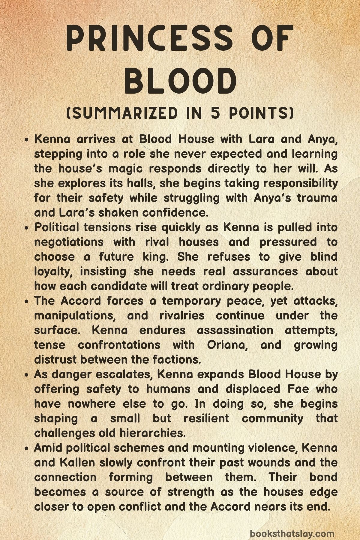 Princess of Blood Summary, Characters and Themes