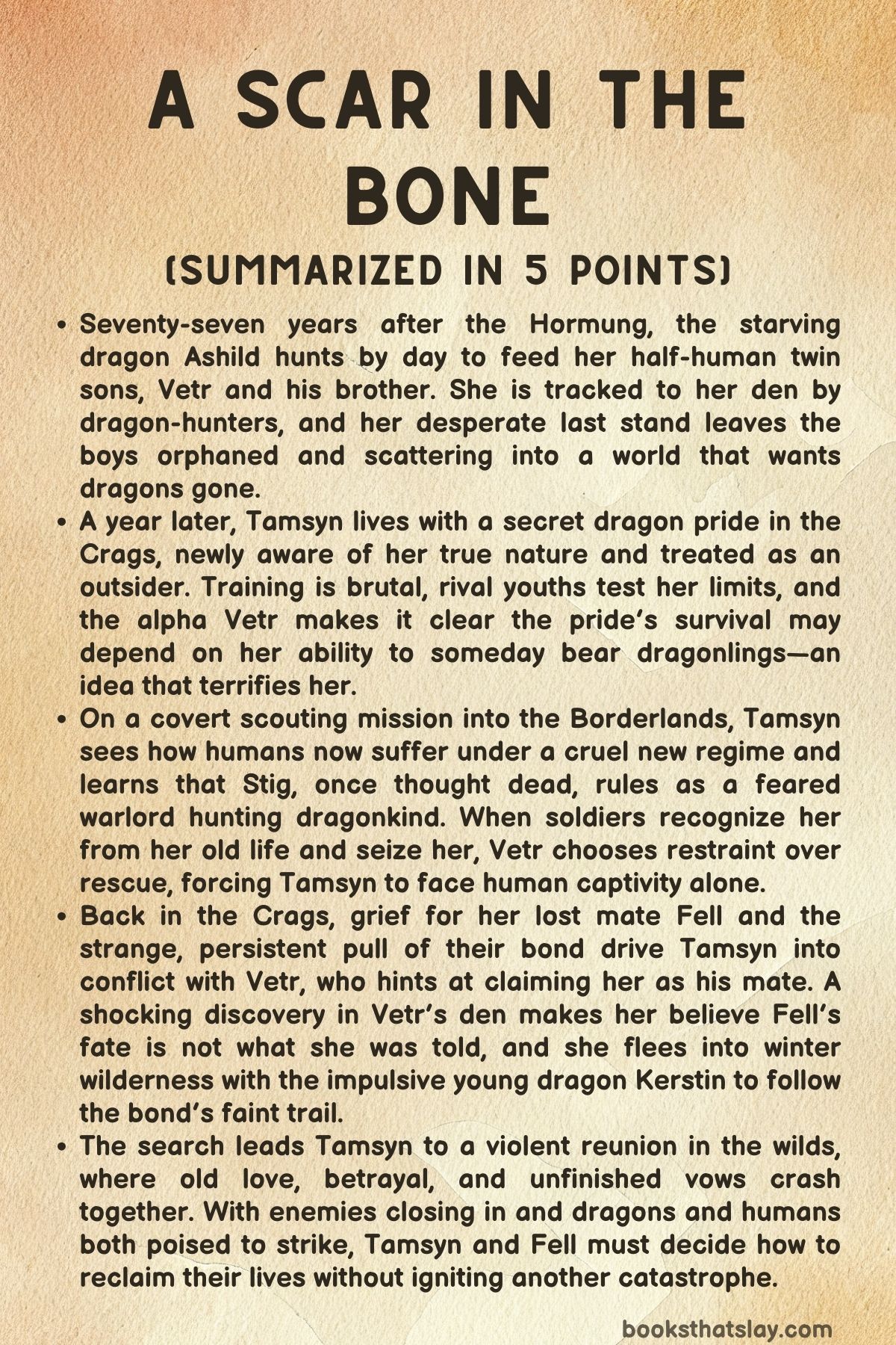 A Scar in the Bone Summary, Characters and Themes