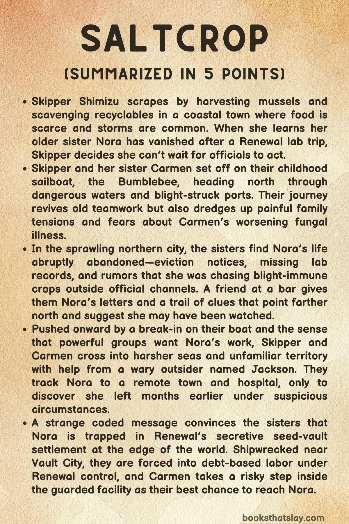 Saltcrop by Yume Kitasei Summary, Characters and Themes