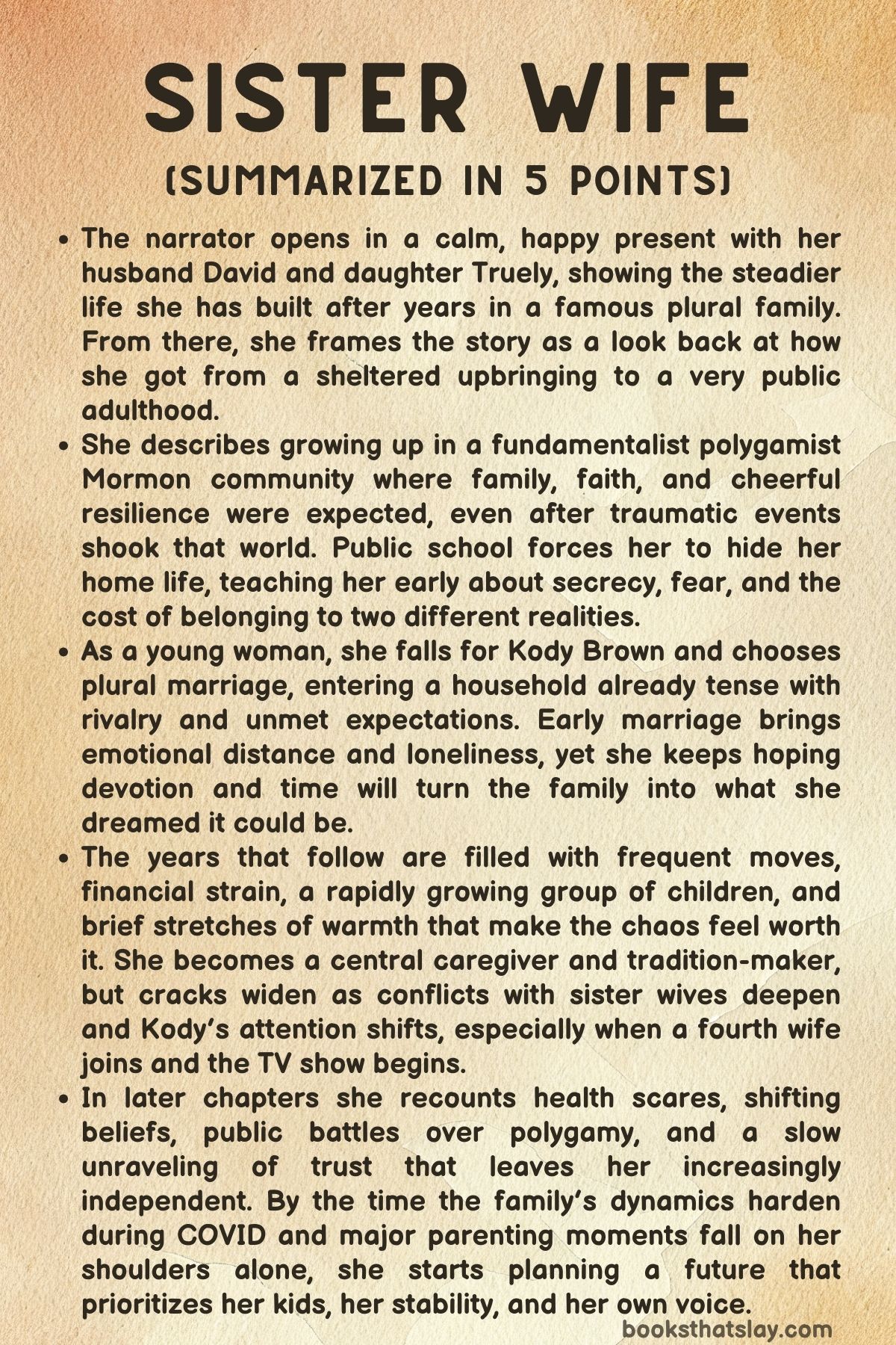 Sister Wife Summary and Analysis