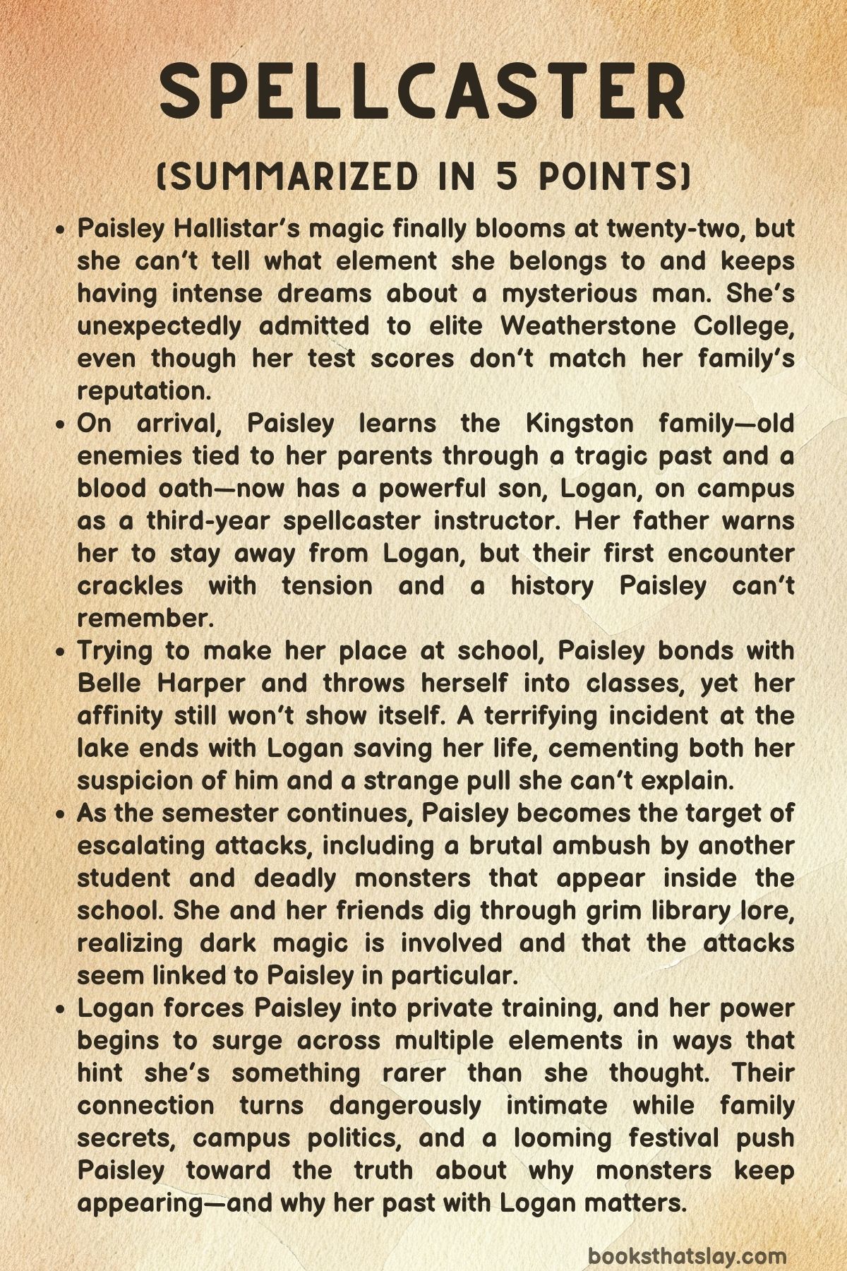 Spellcaster by Jaymin Eve Summary, Characters and Themes