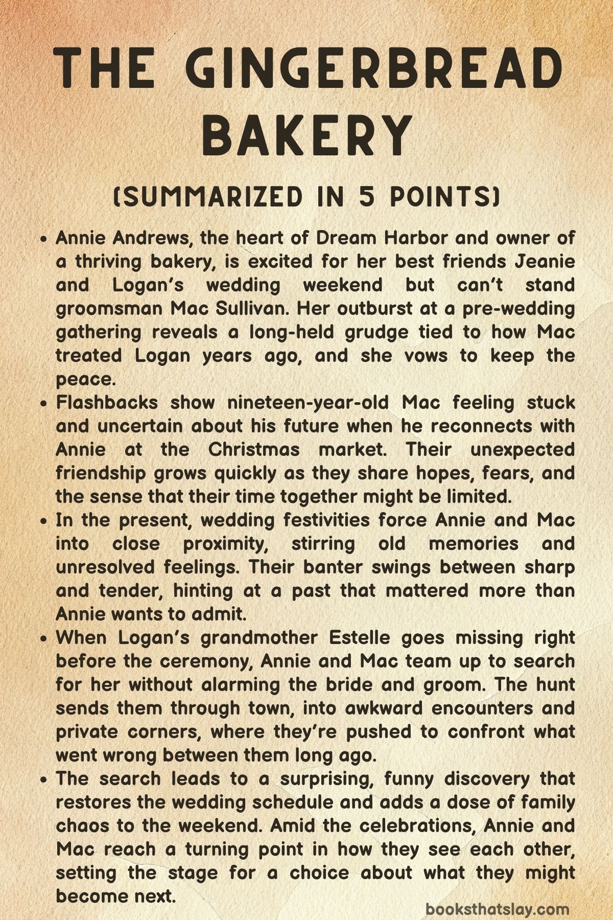 The Gingerbread Bakery Summary, Characters and Themes