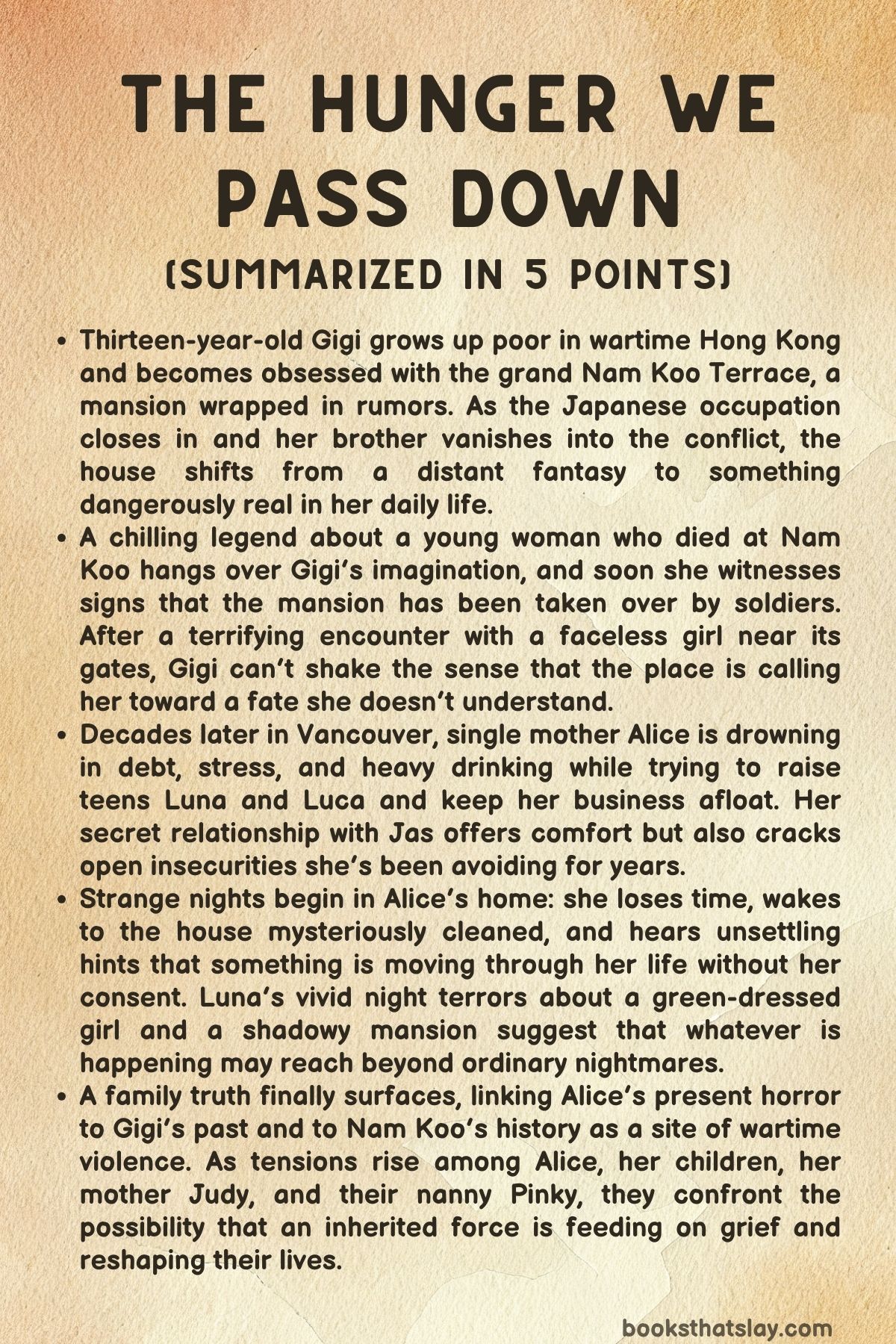 The Hunger We Pass Down Summary, Characters and Themes