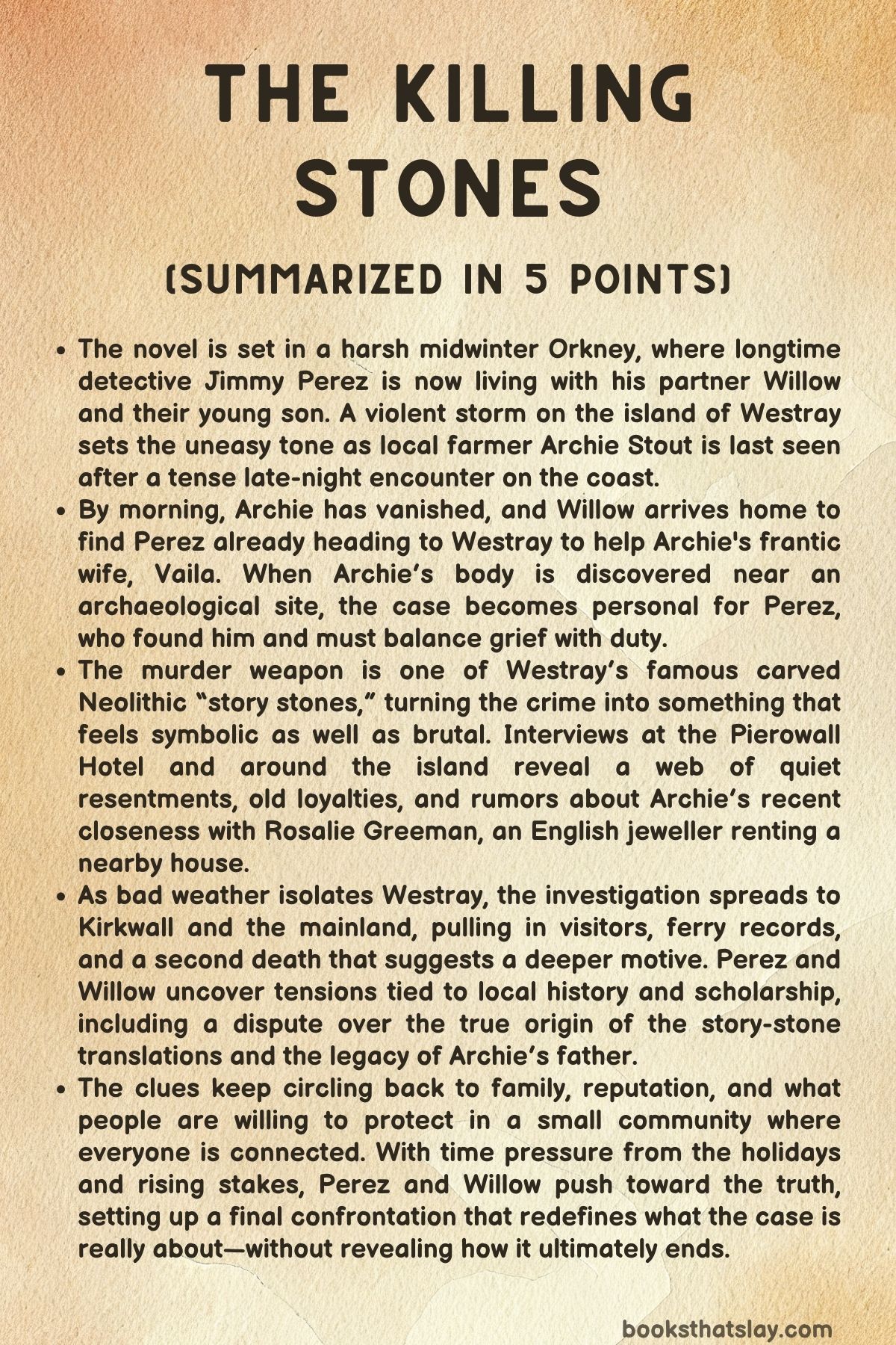 The Killing Stones Summary, Characters and Themes