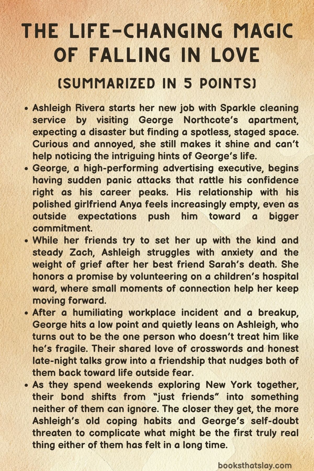 The Life-Changing Magic of Falling in Love Summary, Characters and Themes